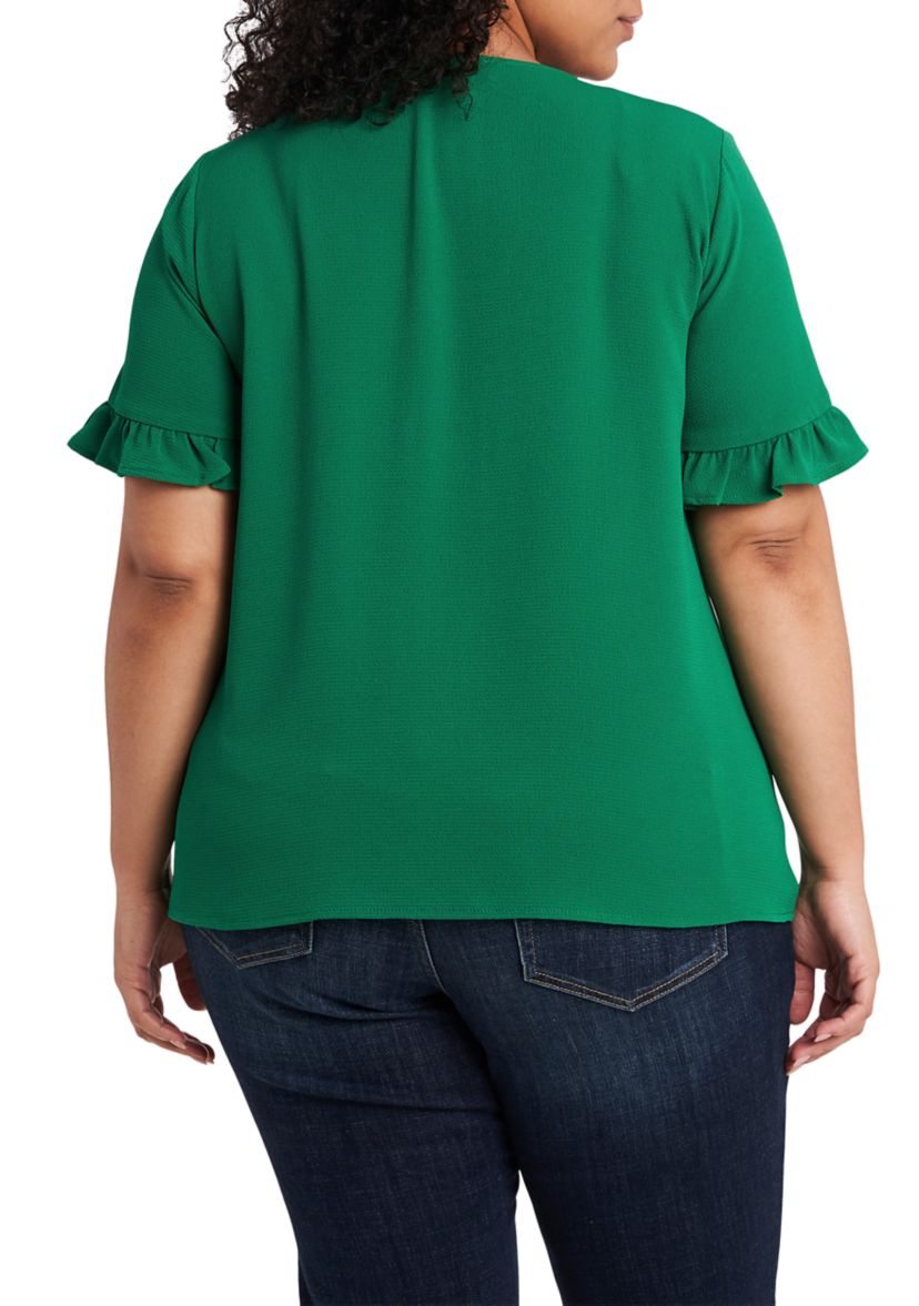 Plus Size Button Down Blouse