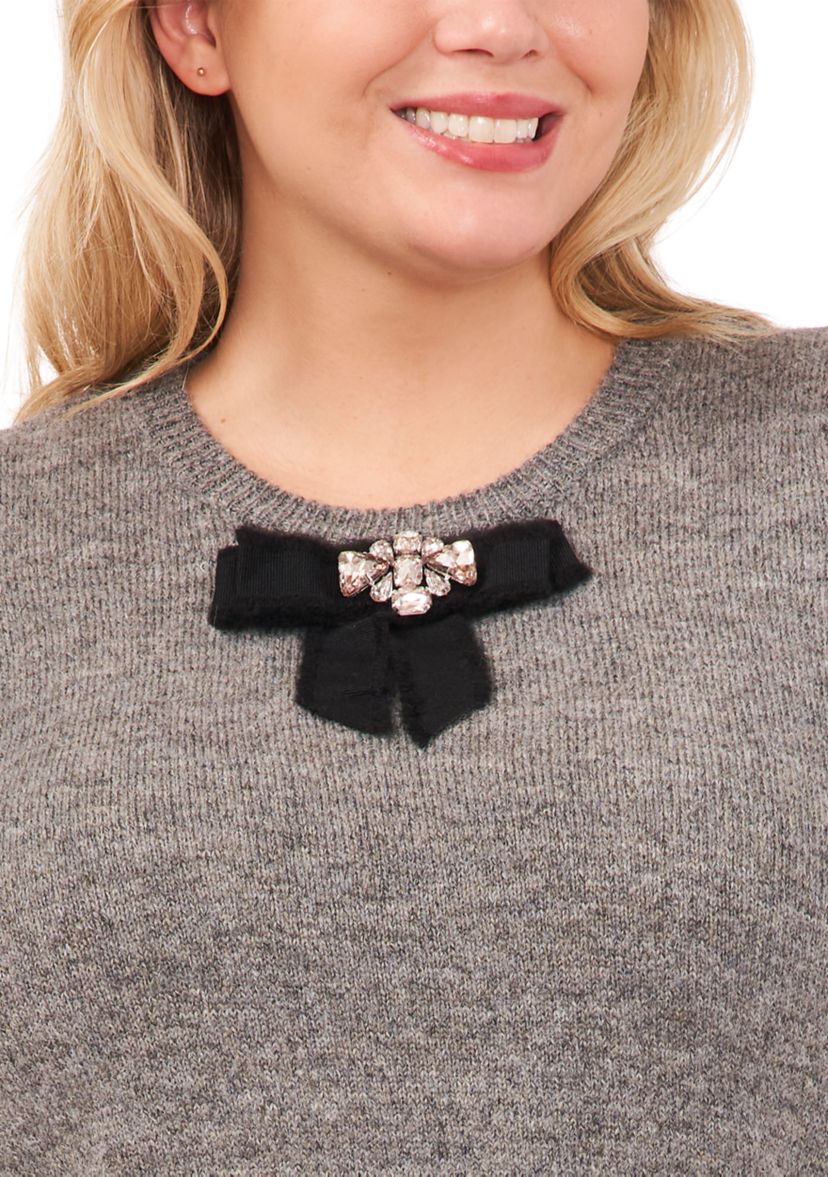 Plus Size Puff Sleeve Sweater