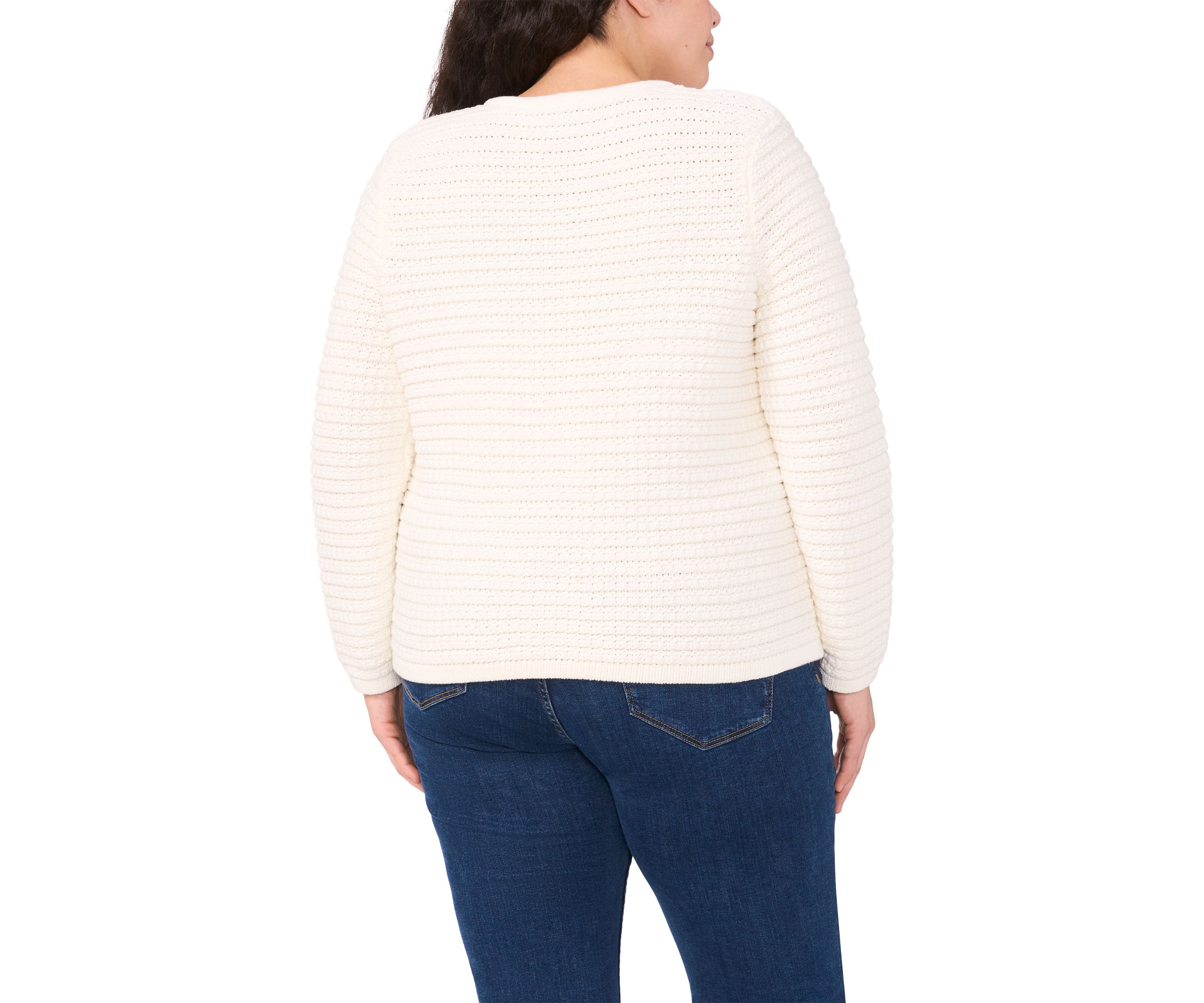 Plus Size Solid Cardigan Jacket 