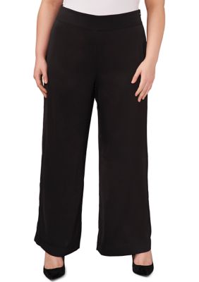 CeCe Women's Plus Size Wide Leg Pants