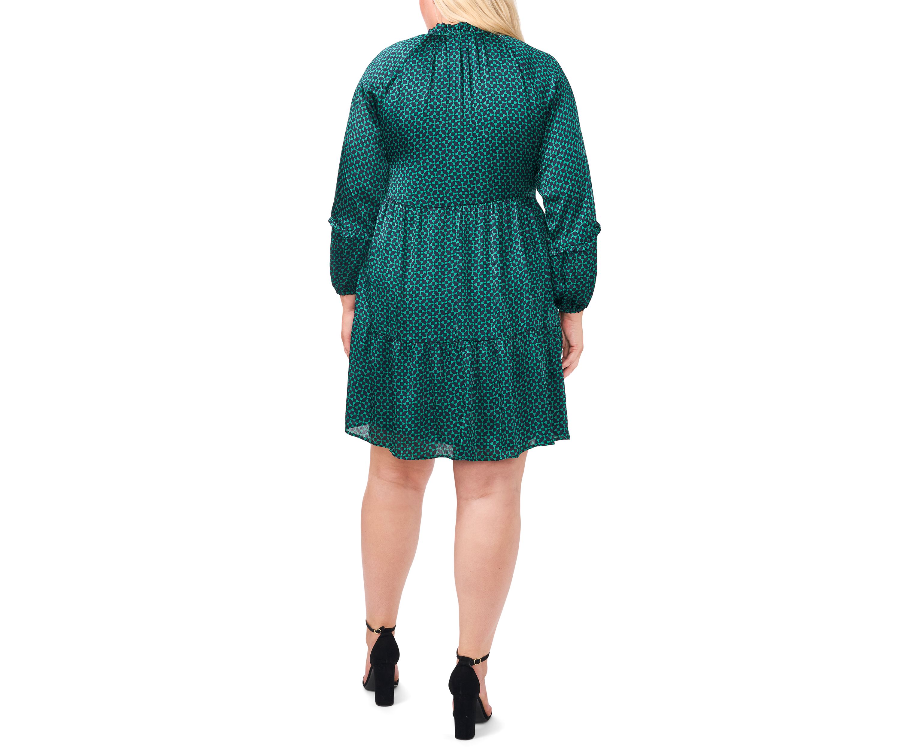 Plus Size Long Sleeve Babydoll Dress