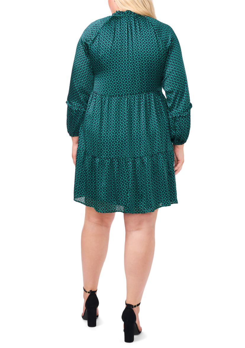 Plus Size Long Sleeve Babydoll Dress