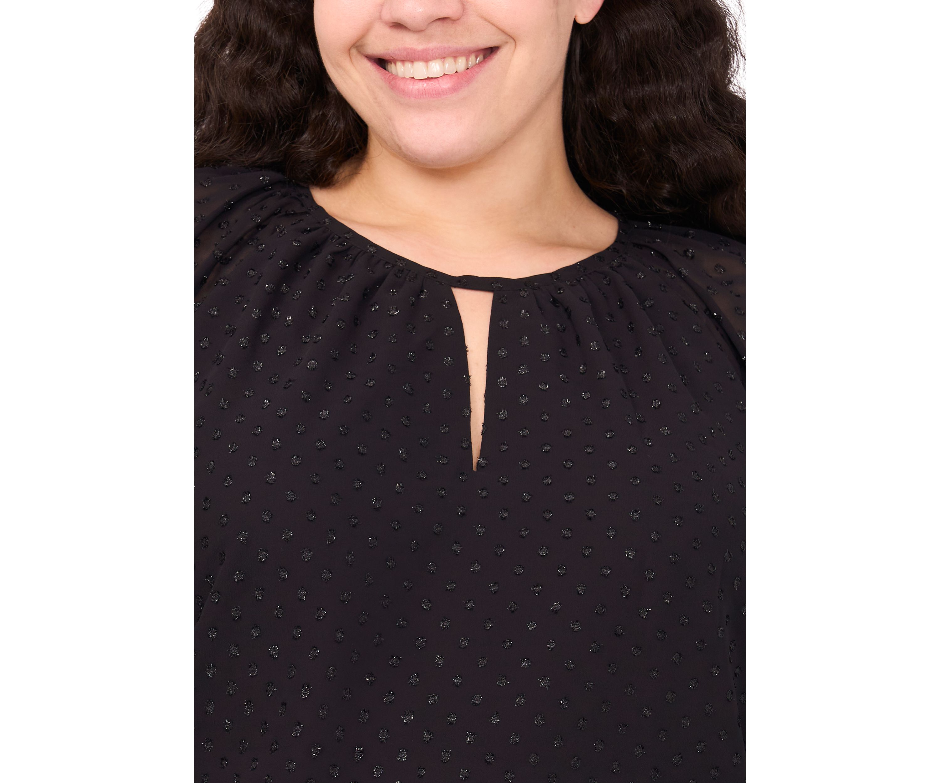 Plus Size Ruffle Tiered Blouse