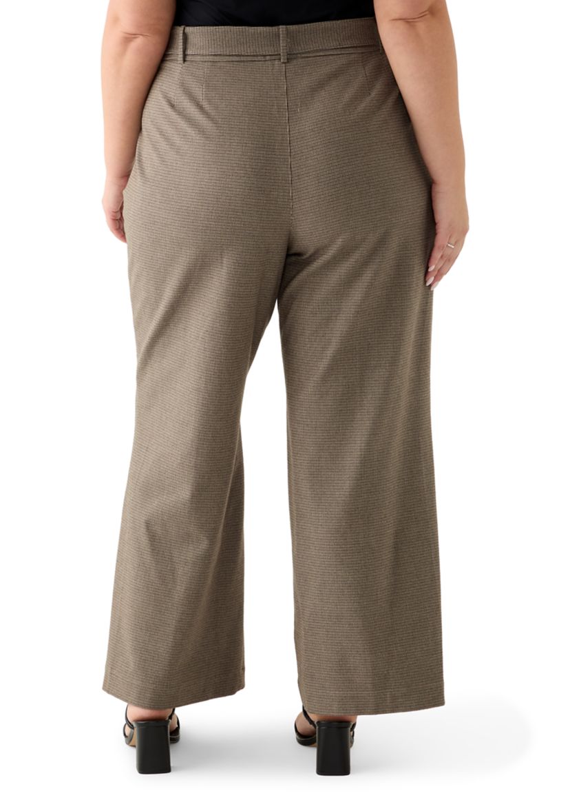 Plus Size High Waist Tailored Pants 