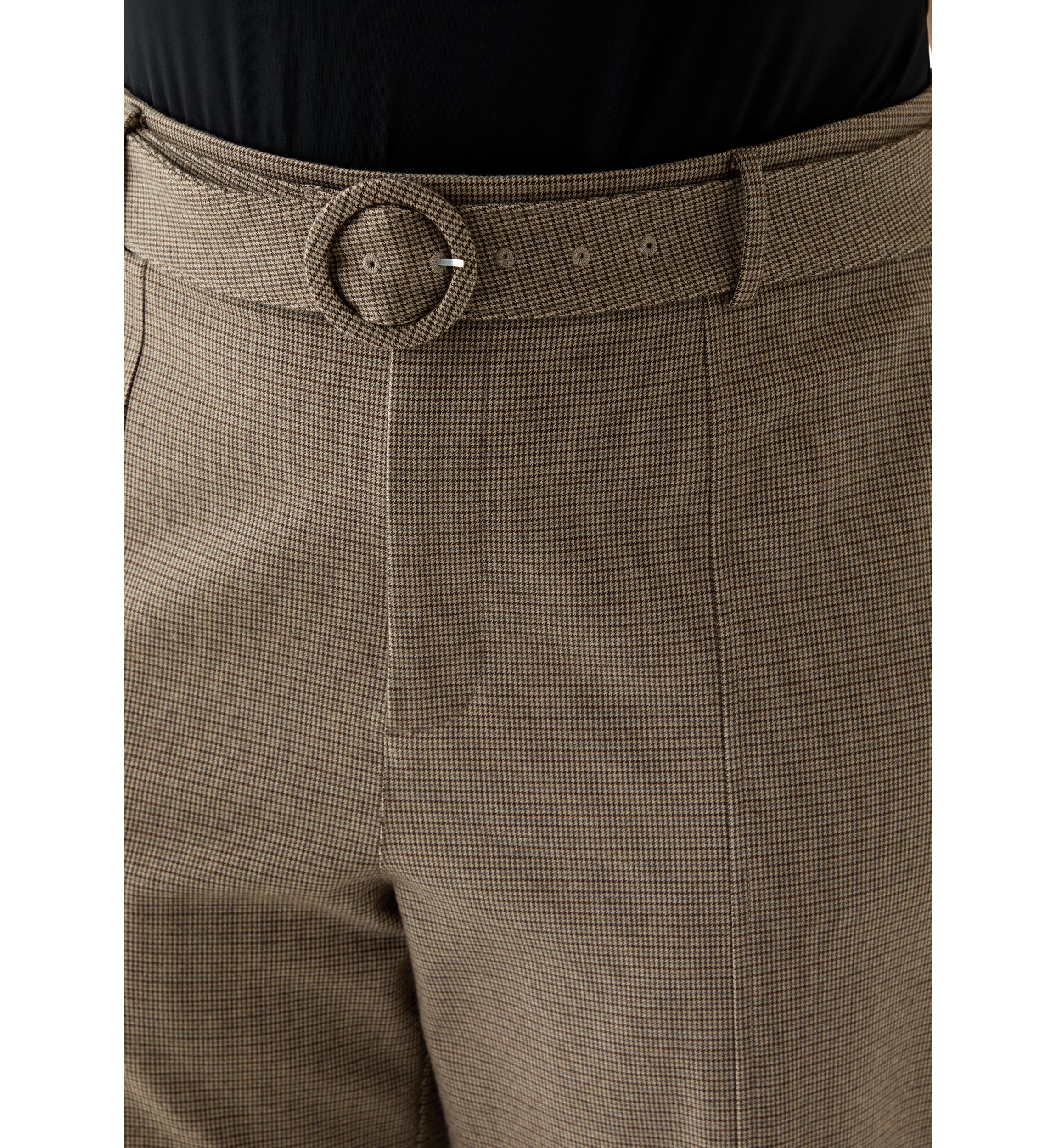 Plus Size High Waist Tailored Pants 