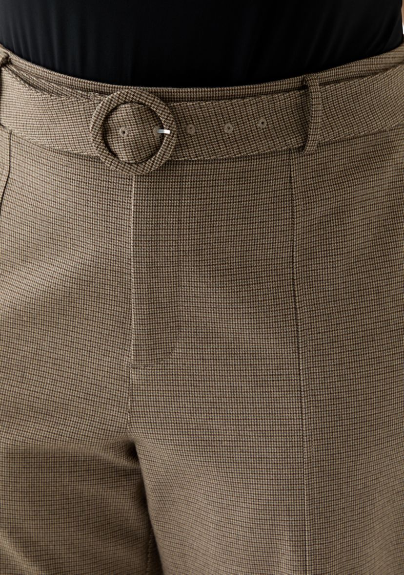 Plus Size High Waist Tailored Pants 