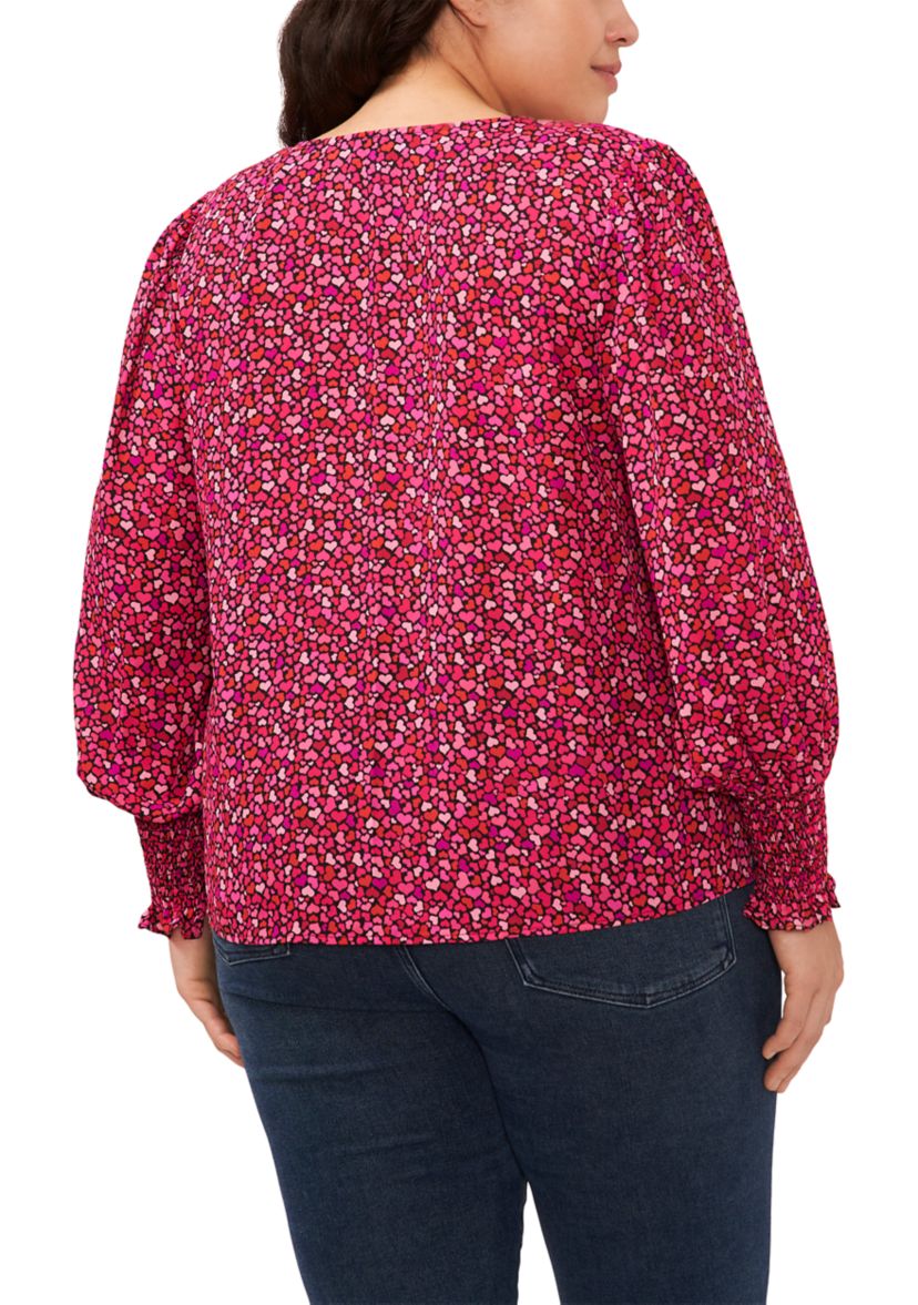 Plus Size V-Day Woven Top