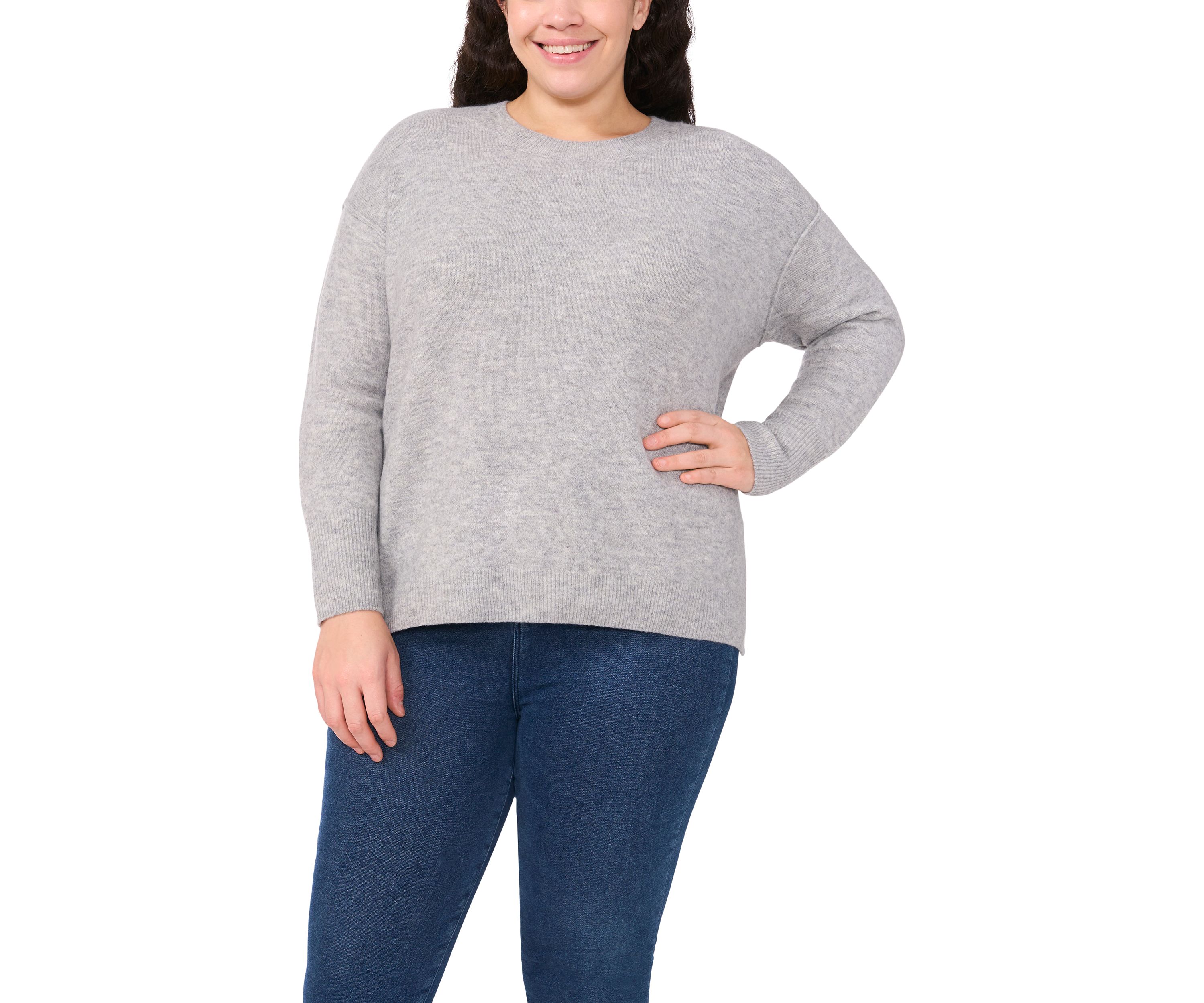Plus Size Heart Elbow Sweater 