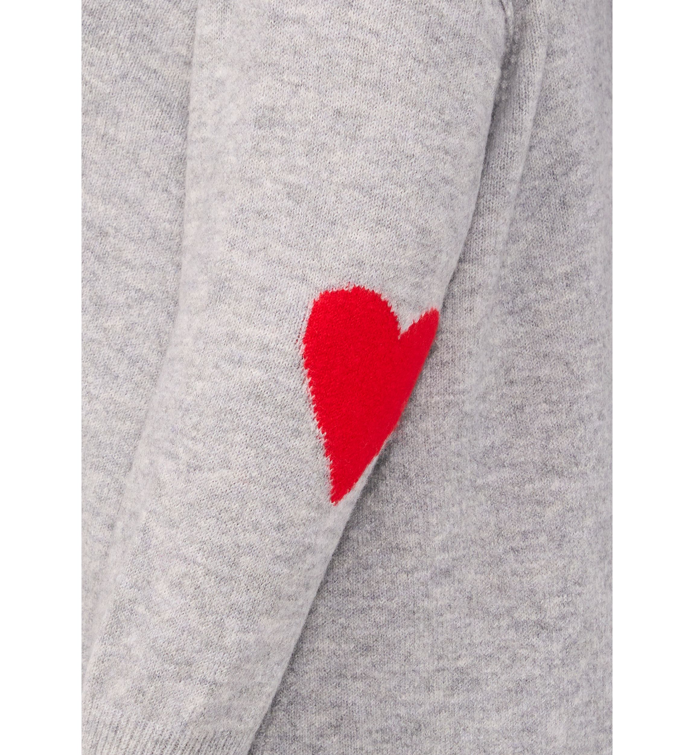 Plus Size Heart Elbow Sweater 