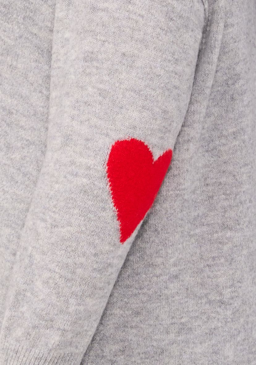 Plus Size Heart Elbow Sweater 