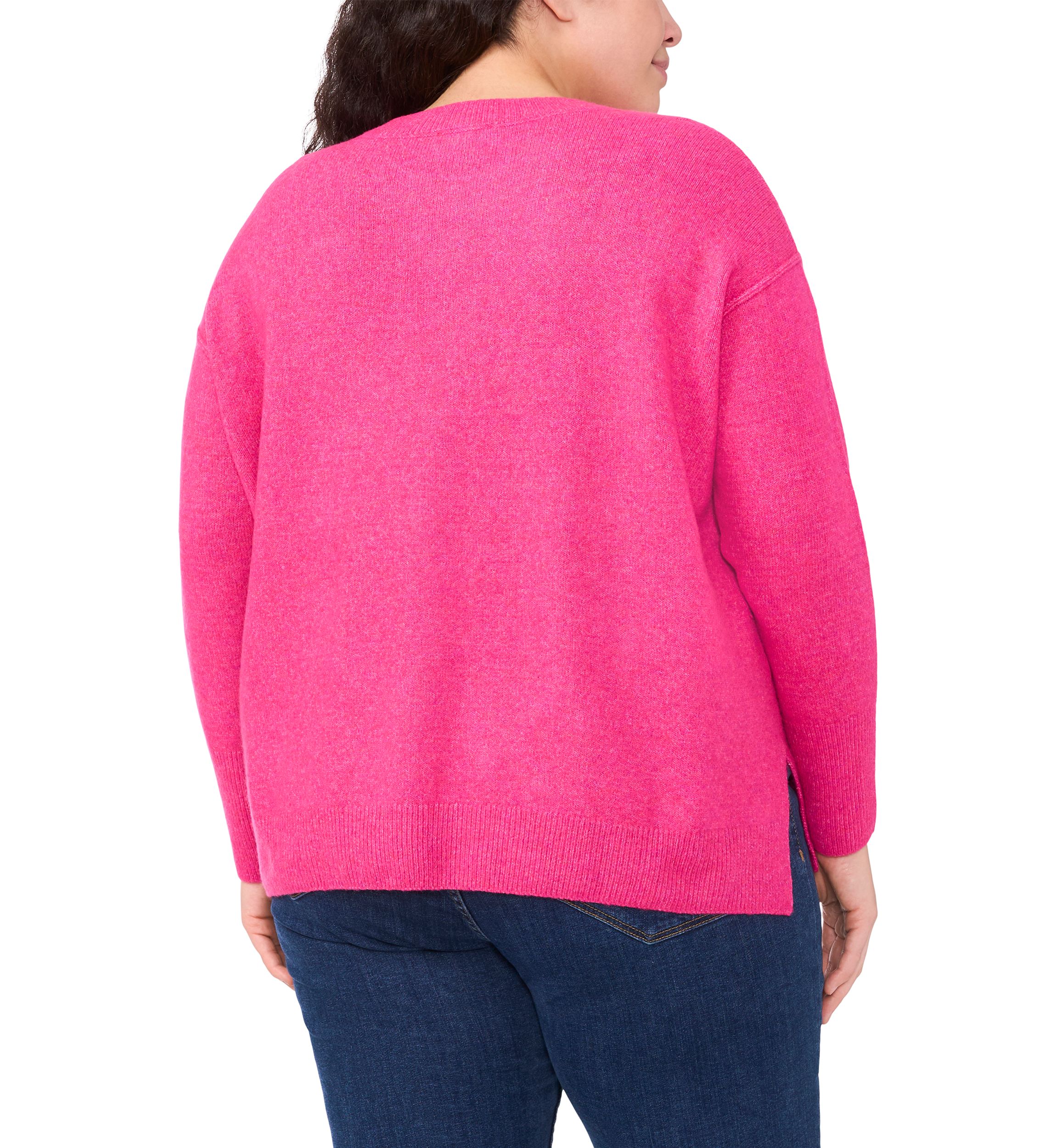 Plus Size Love Beaded Sweater