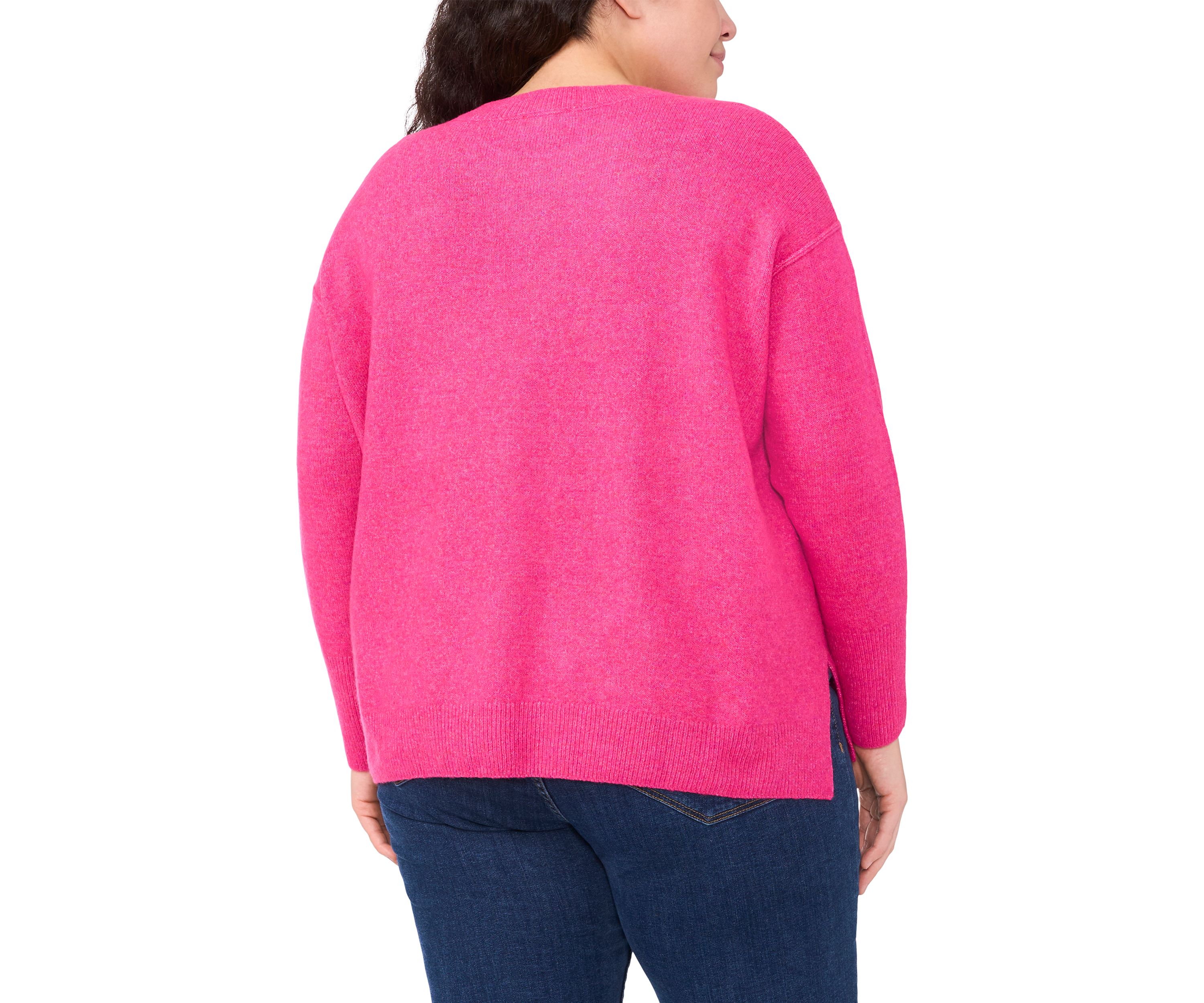 Plus Size Love Beaded Sweater
