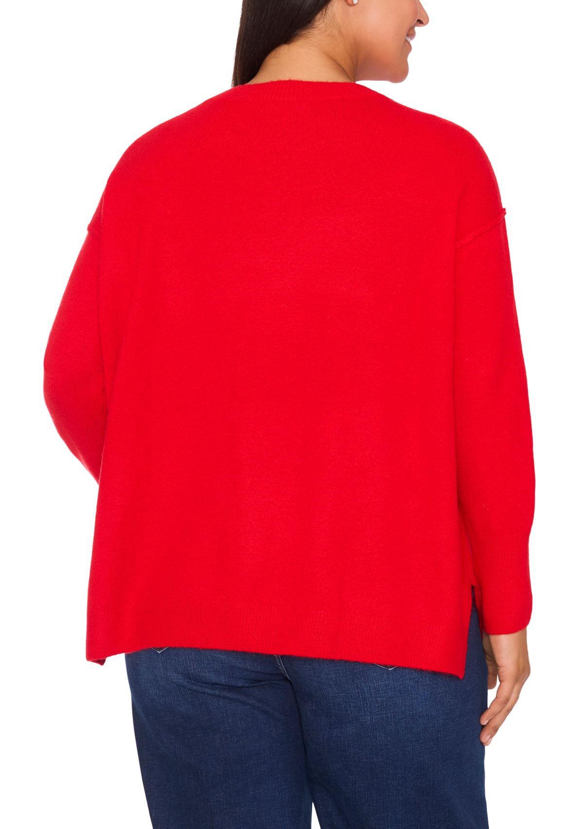 Plus Size Crew Neck Sweater