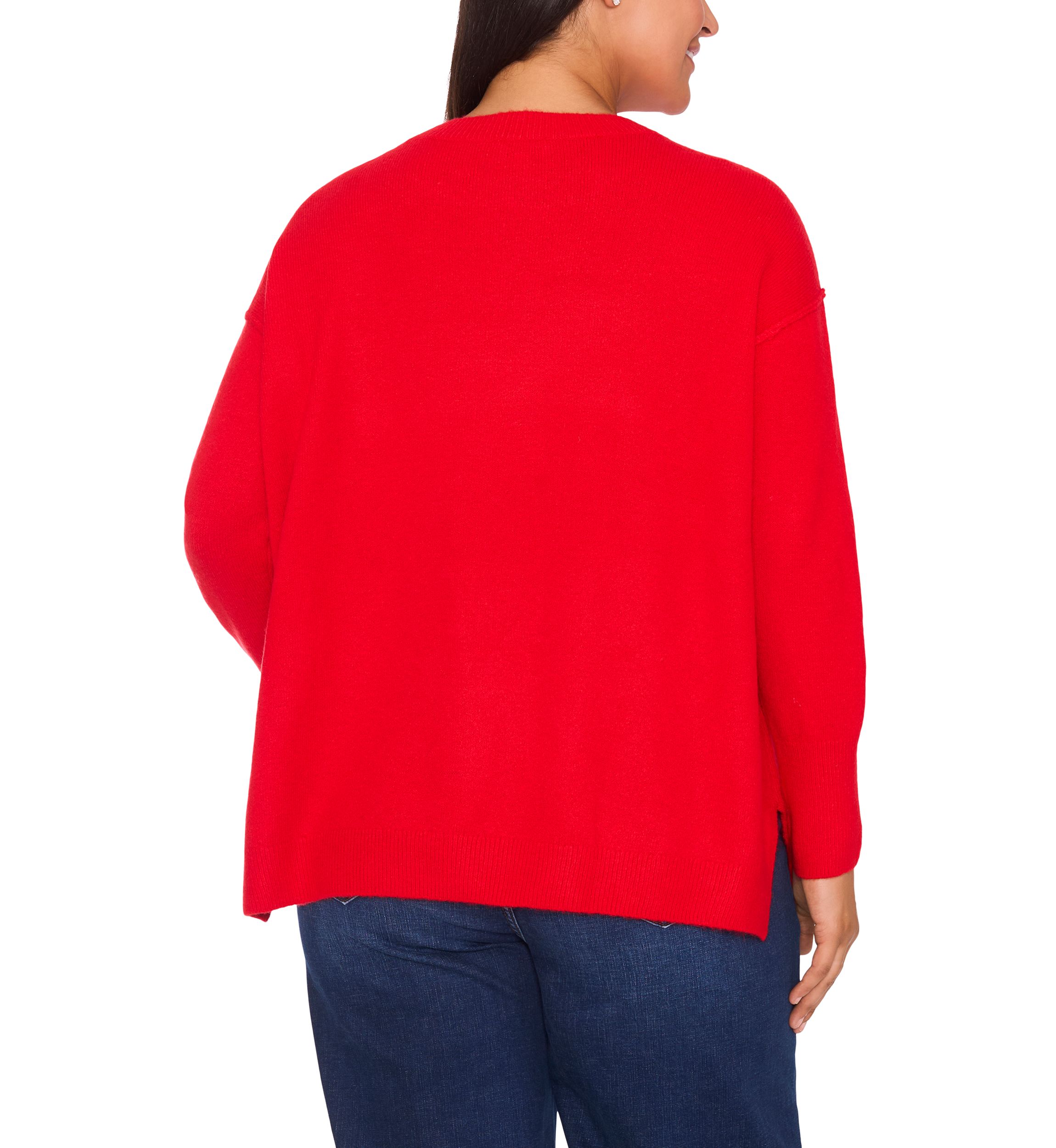 Plus Size Crew Neck Sweater