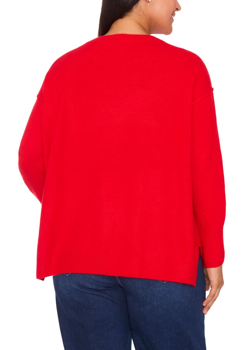 Plus Size Crew Neck Sweater