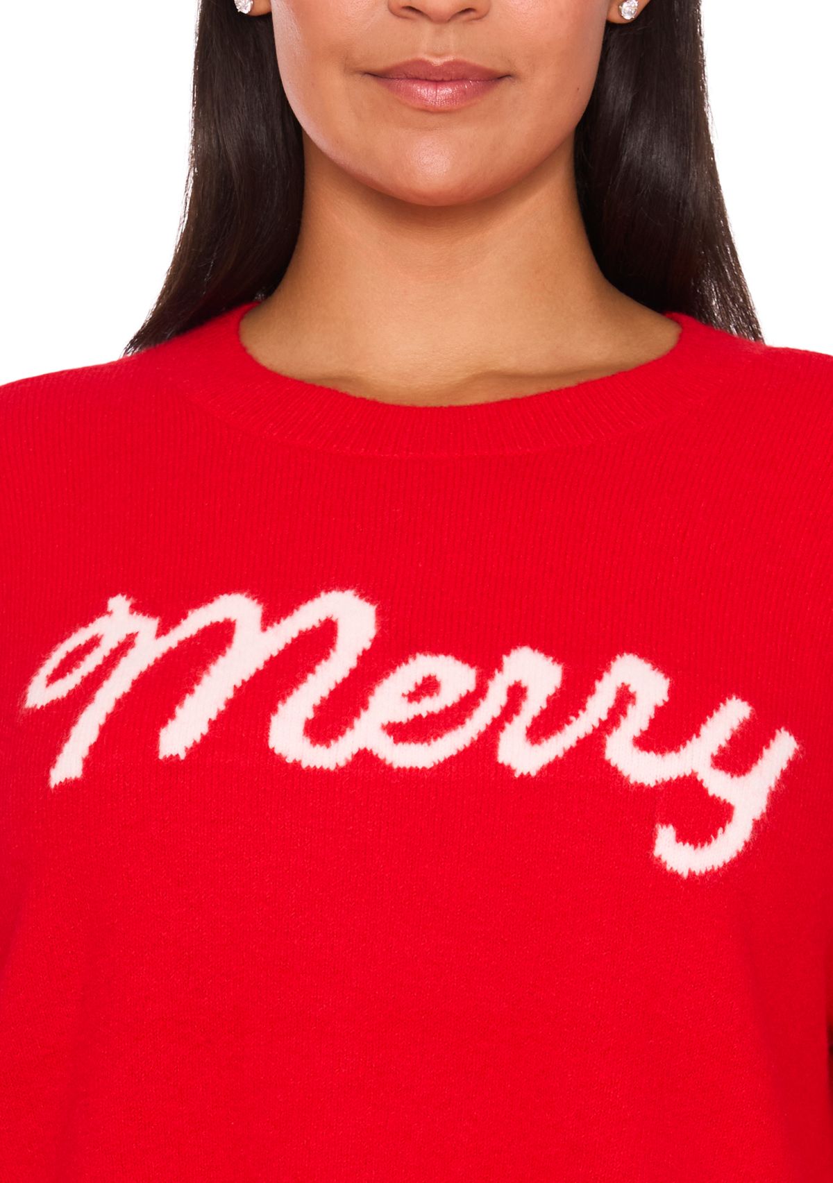 Plus Size Crew Neck Sweater