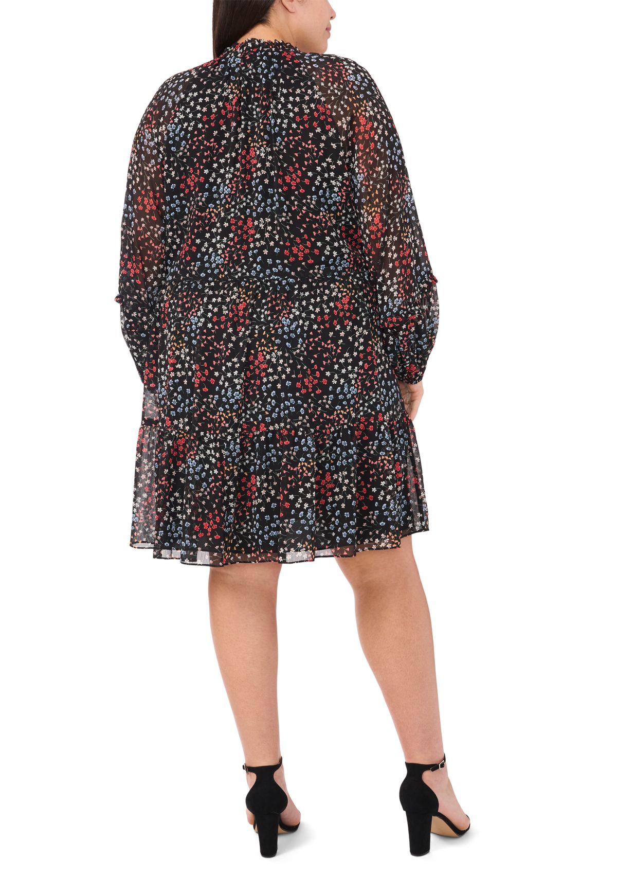 Plus Size Long Sleeve Babydoll Dress