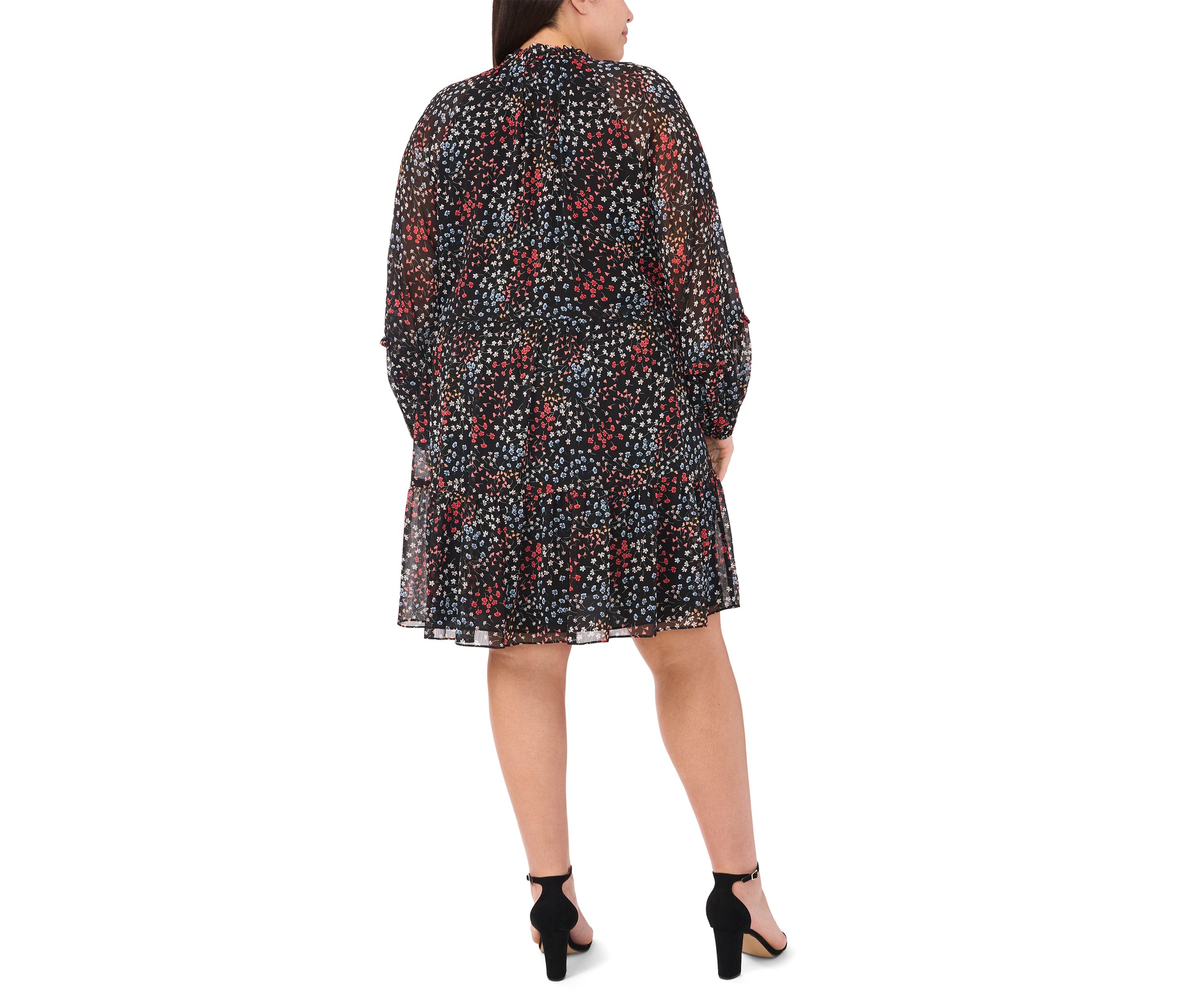 Plus Size Long Sleeve Babydoll Dress