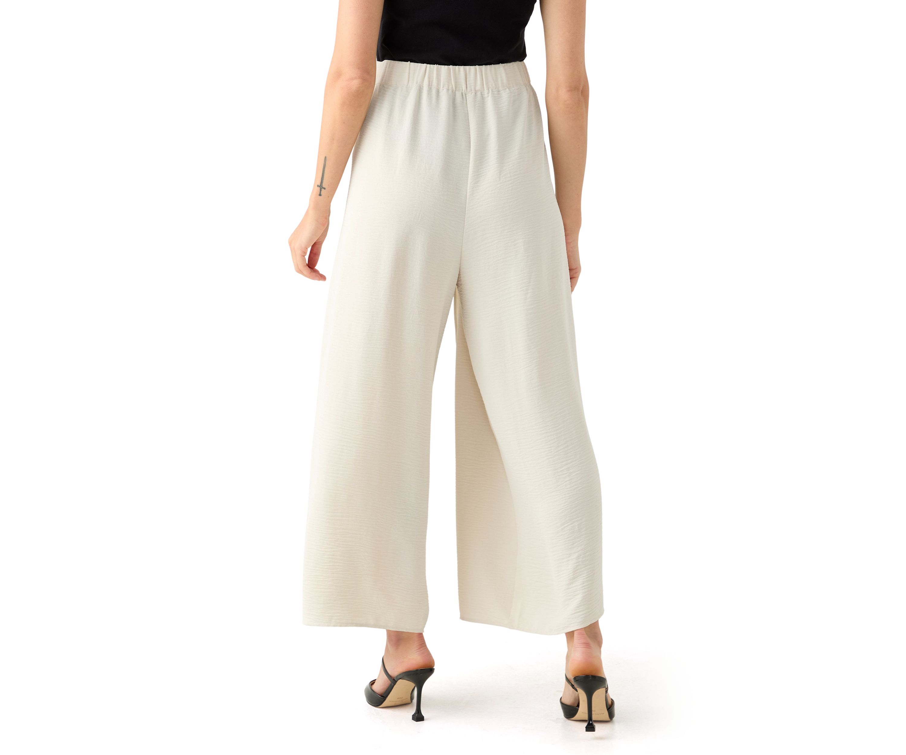 Petite Side Overlap Self Tie Pants