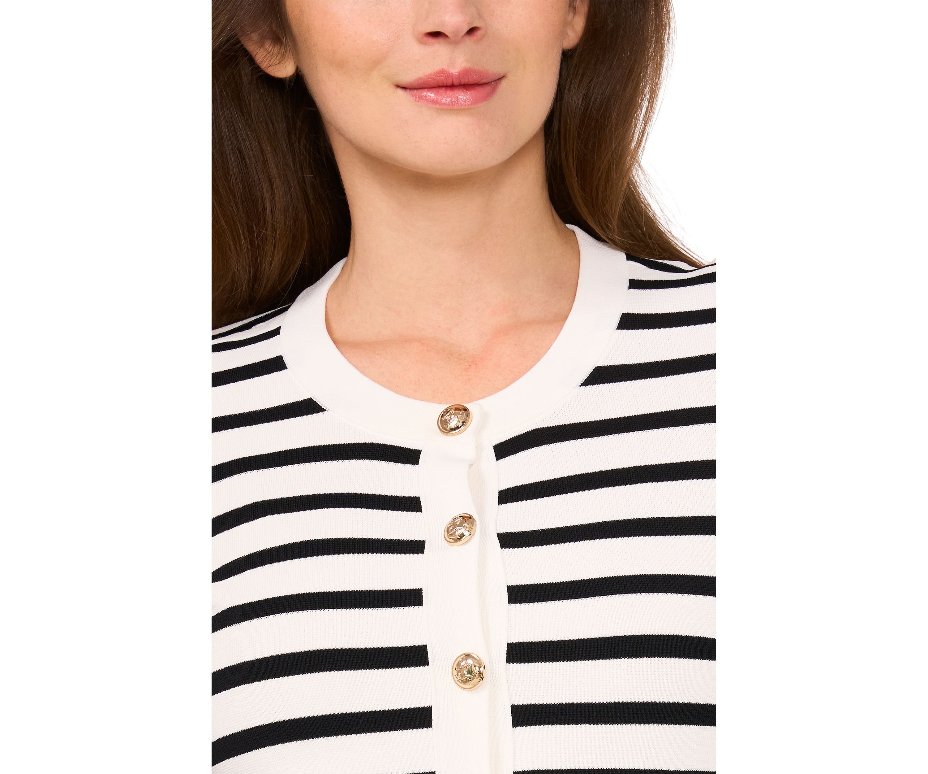 Petite Elbow Sleeve Printed Cardigan 