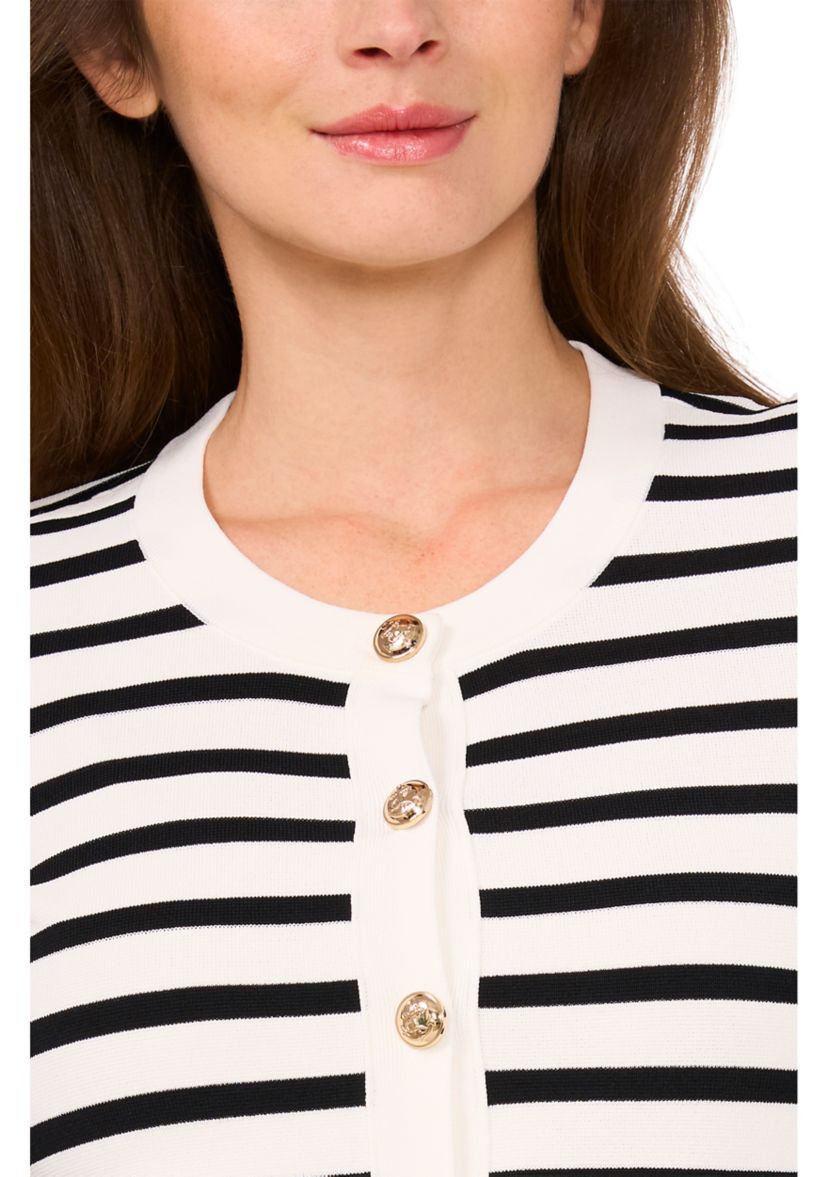 Petite Elbow Sleeve Printed Cardigan 