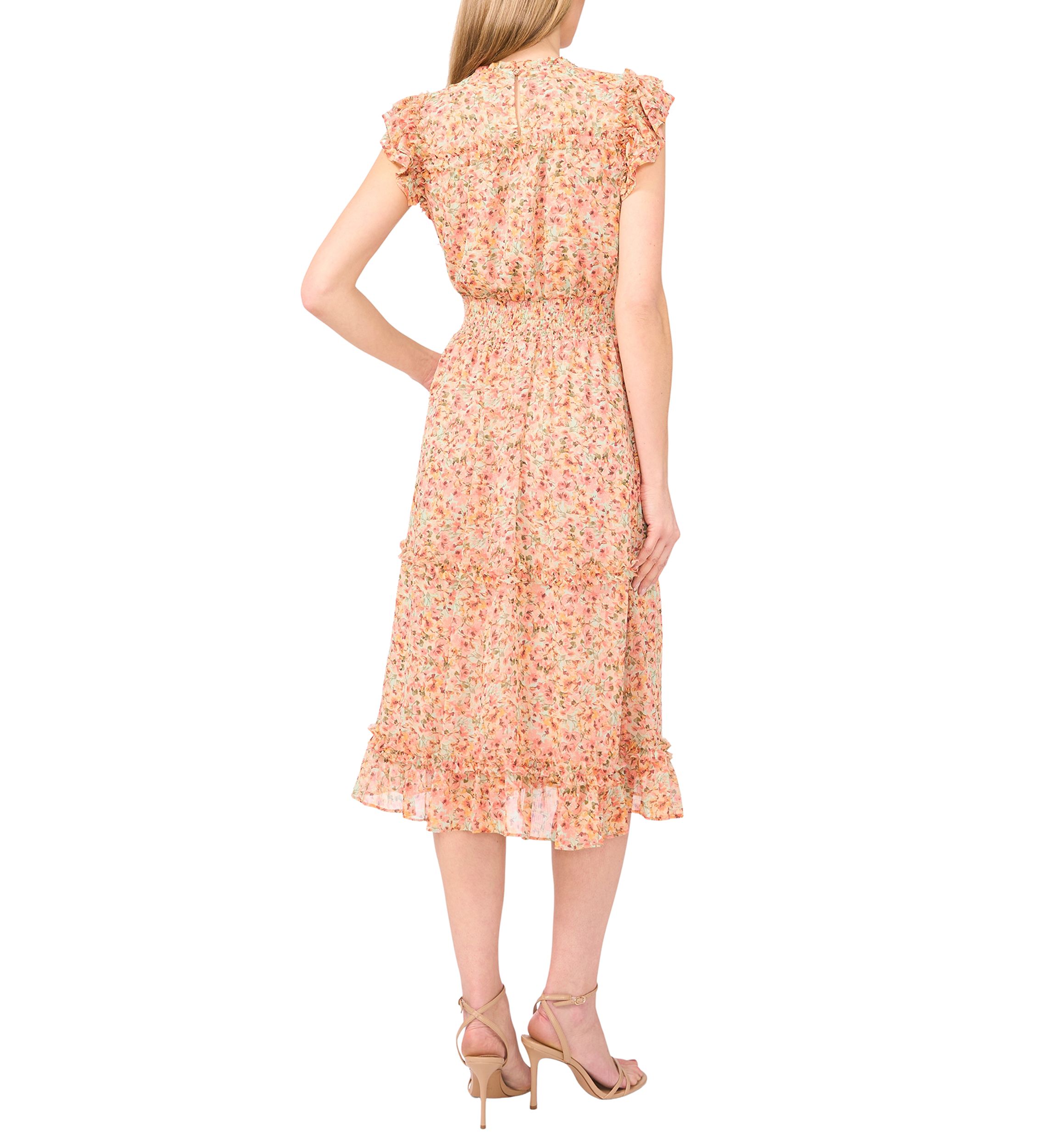 Petite Printed Midi Dress