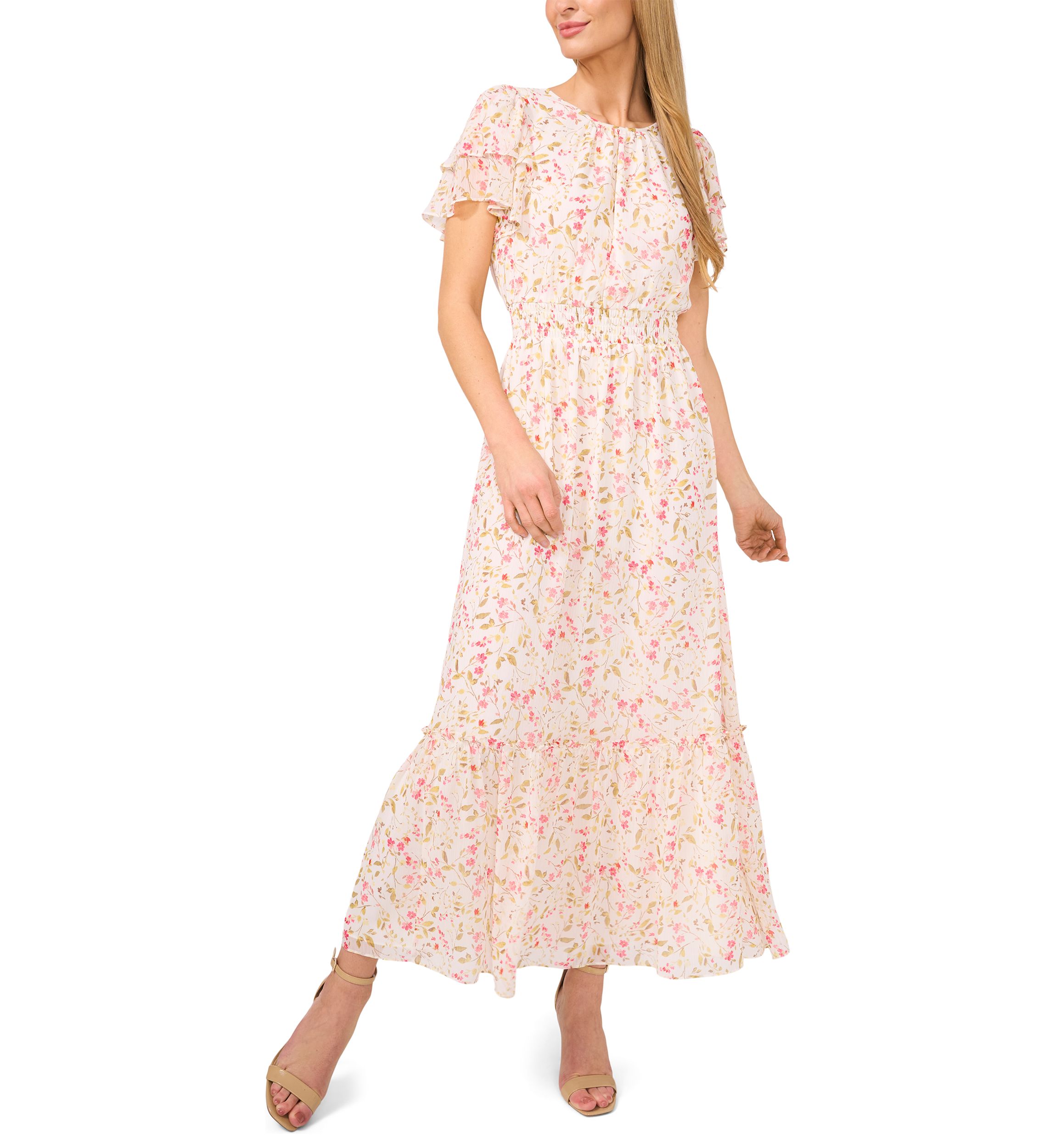 Petite Short Sleeve Maxi Dress