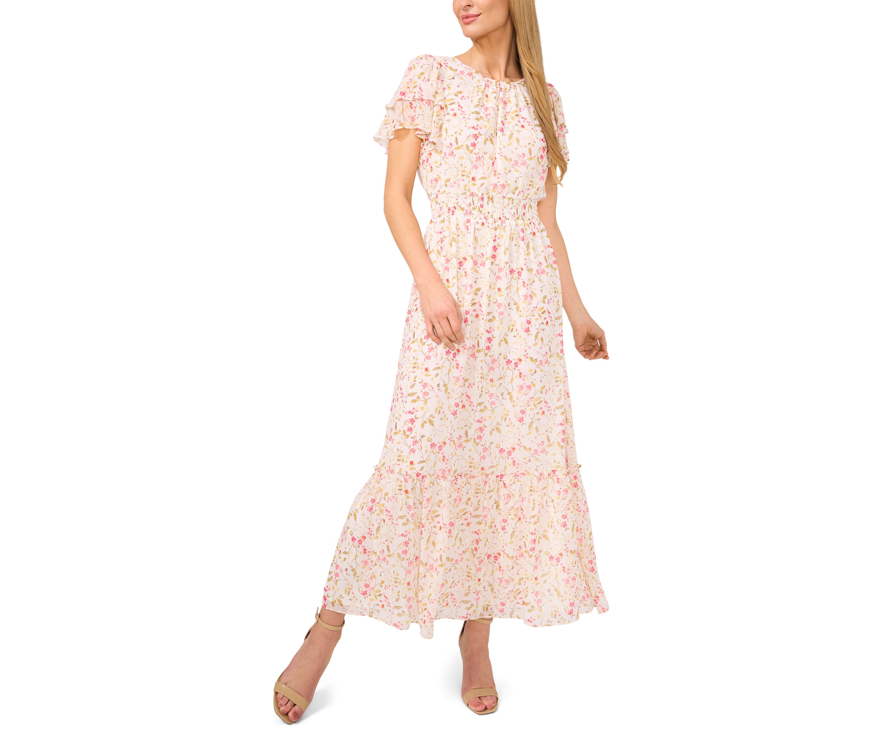 Petite Short Sleeve Maxi Dress