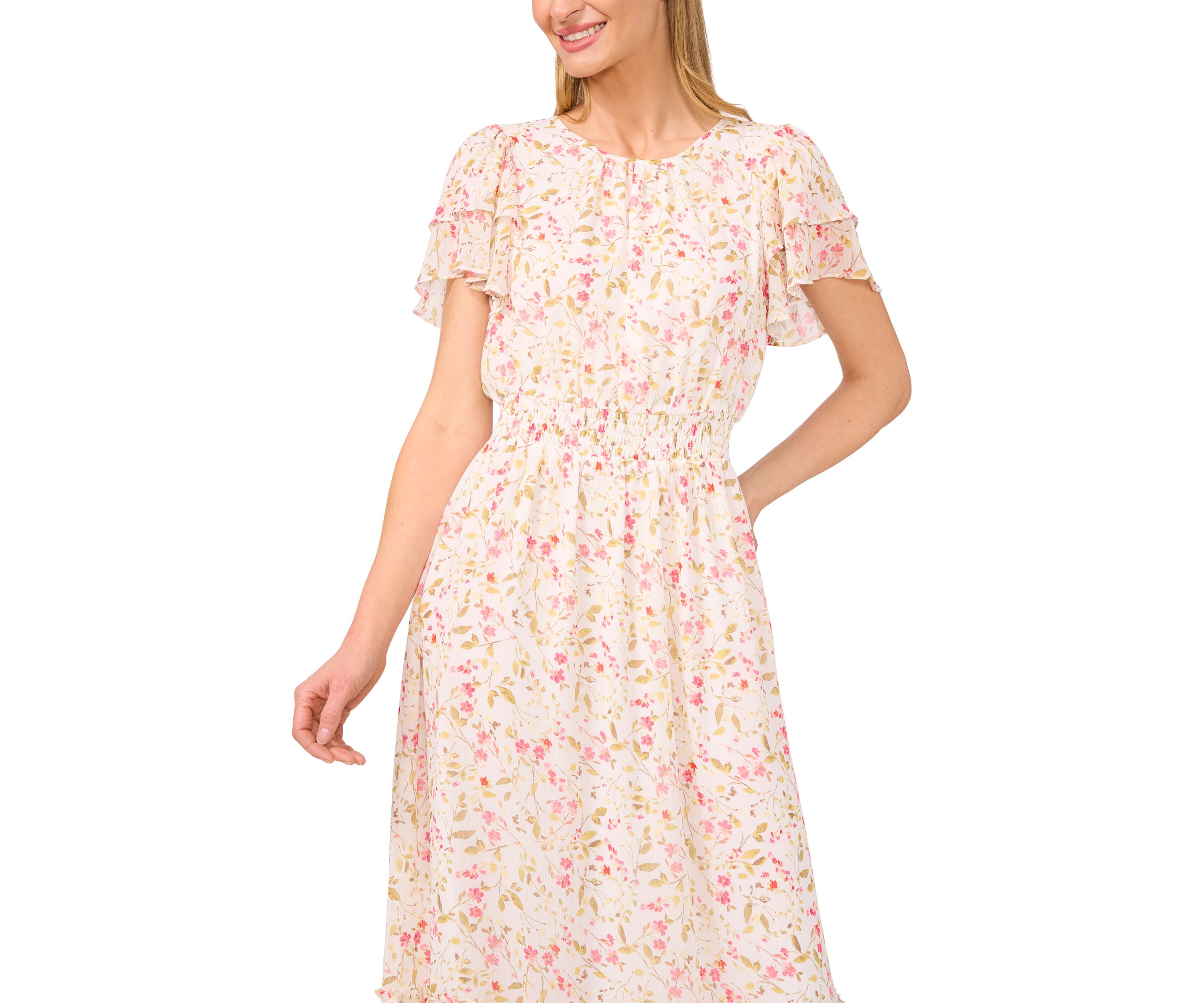 Petite Short Sleeve Maxi Dress