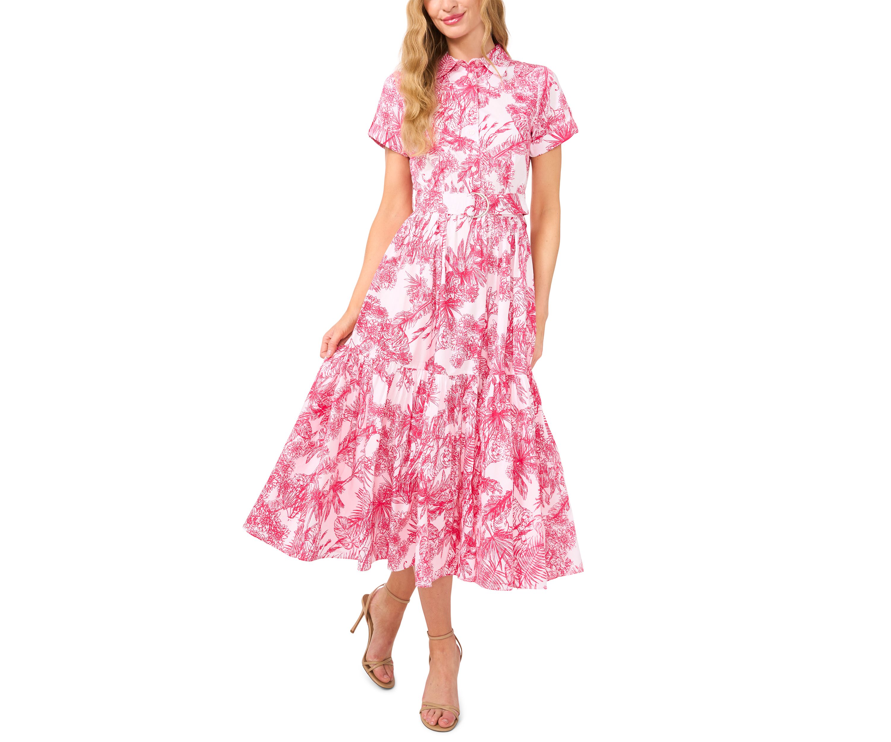 Petite Printed Shirtdress