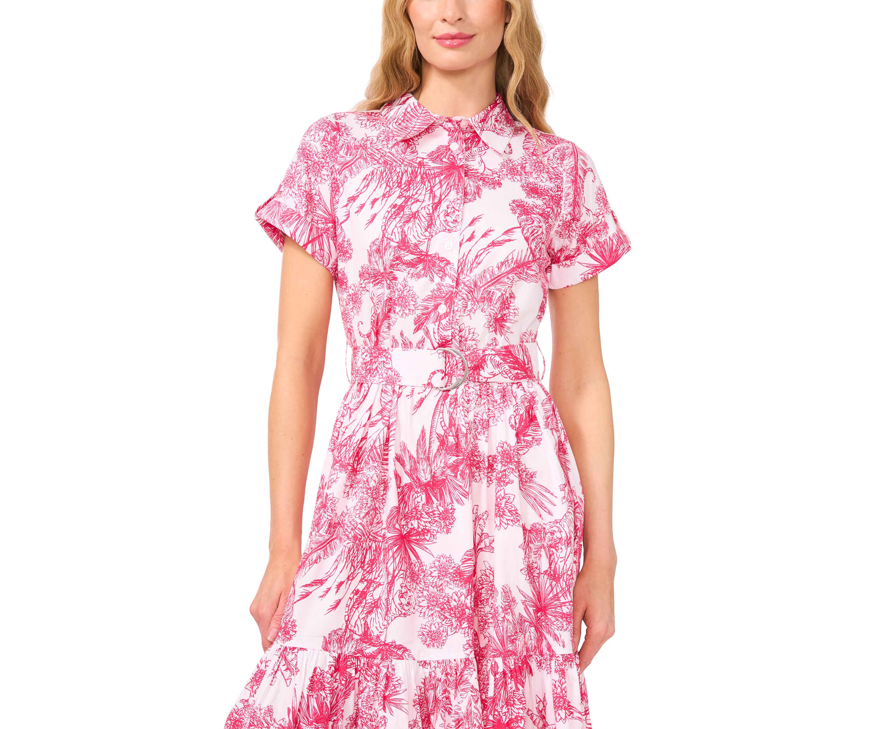 Petite Printed Shirtdress