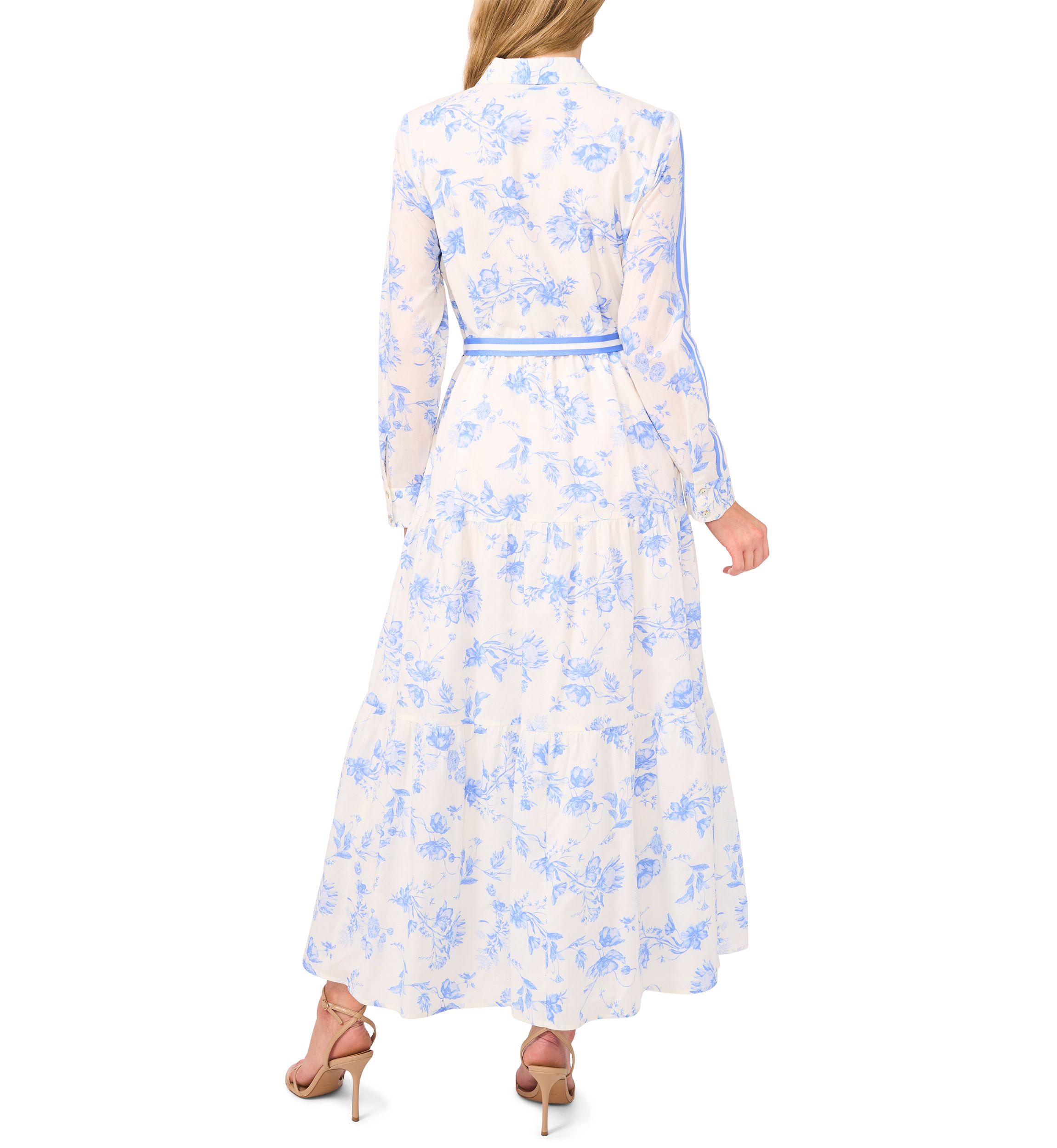 Petite Floral Printed Shirt Dress