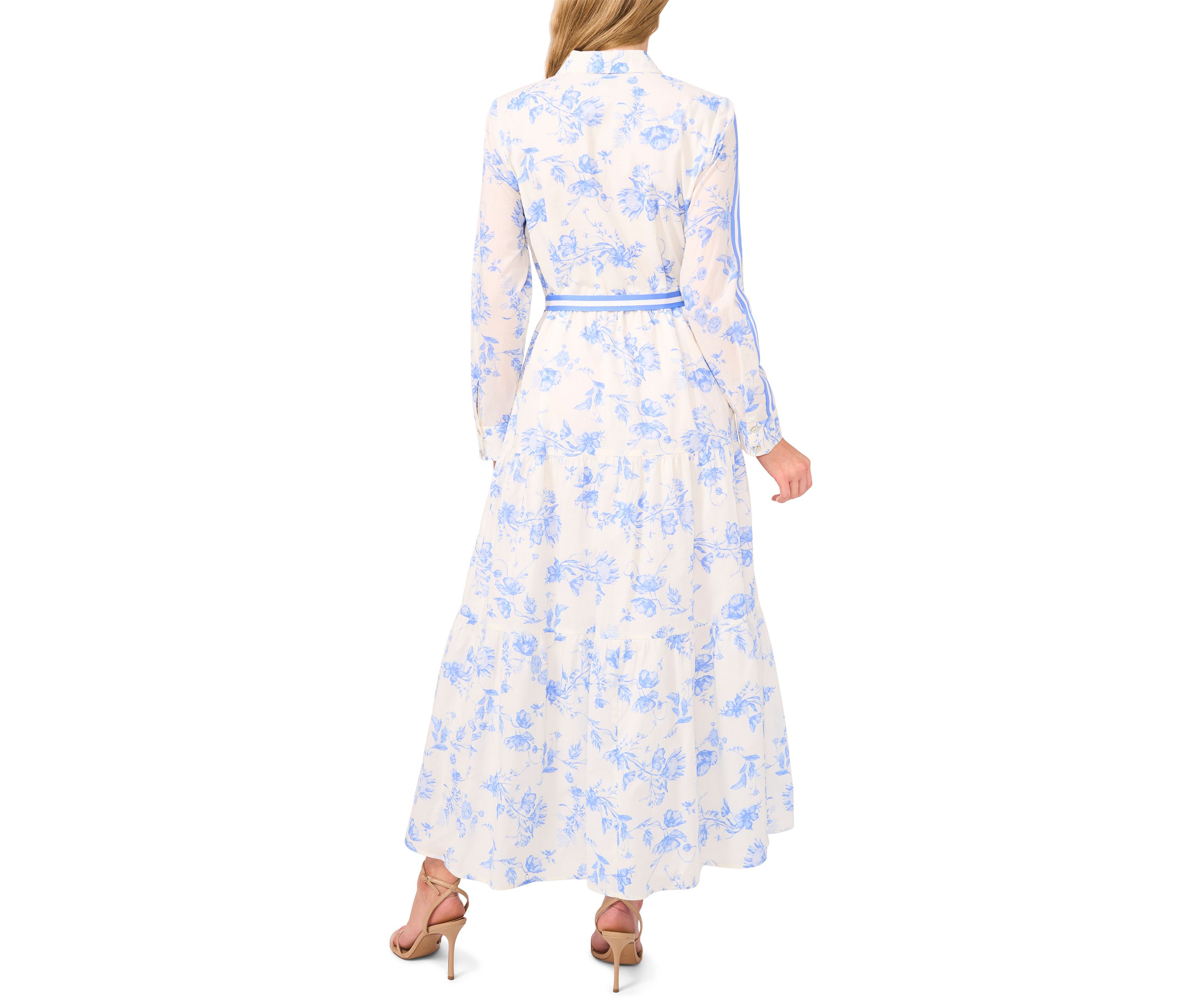 Petite Floral Printed Shirt Dress