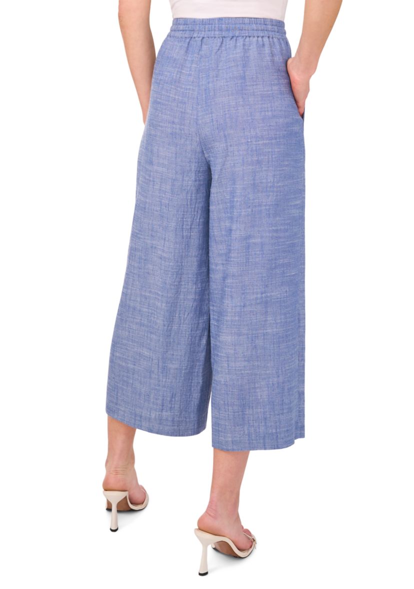 Petite Wide Leg Gathered Pants