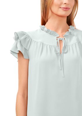 Petite Ruffle Sleeve Top