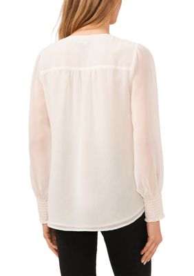 Petite V-Neck Blouse