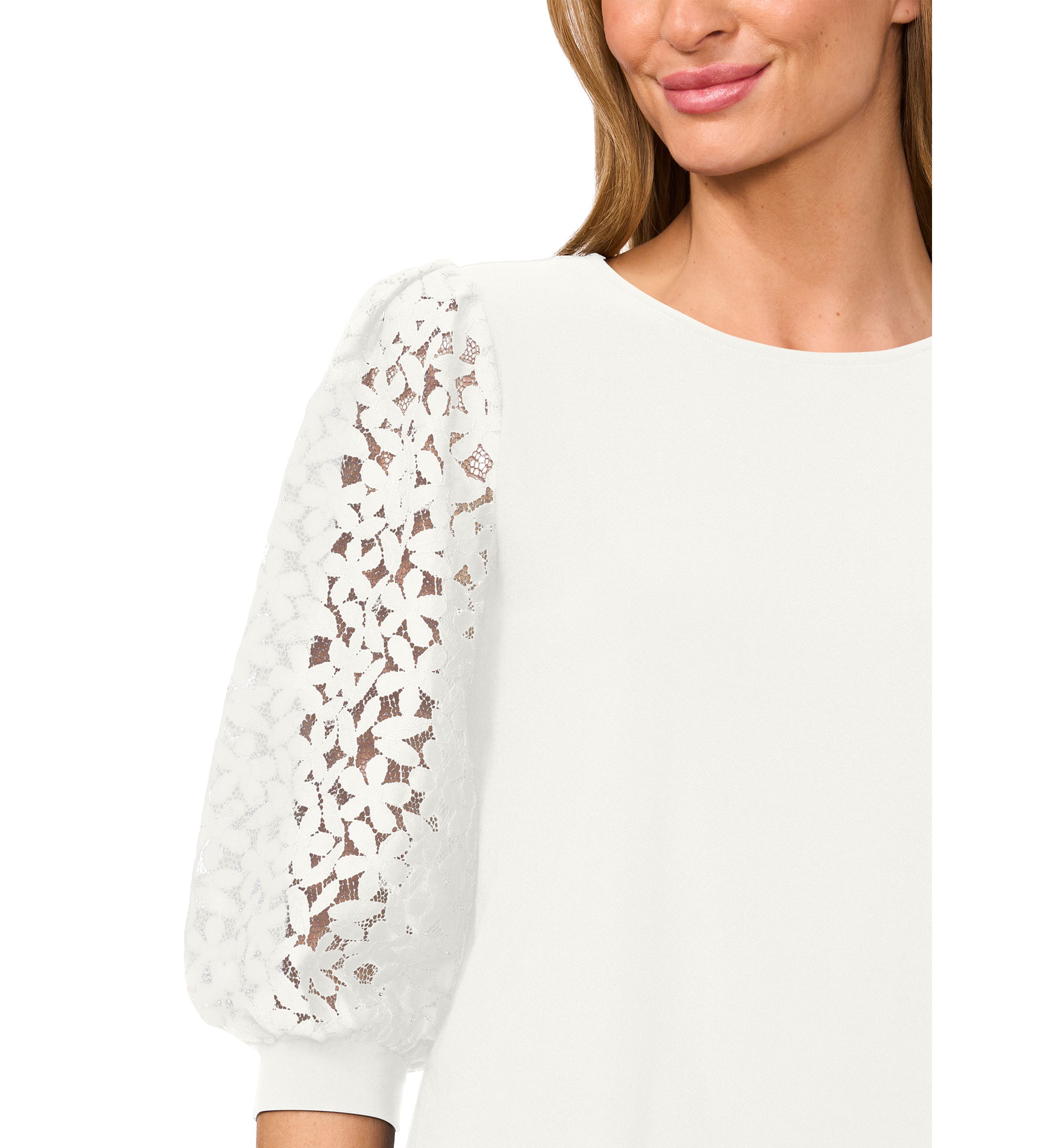 Petite Mixed Media Top 