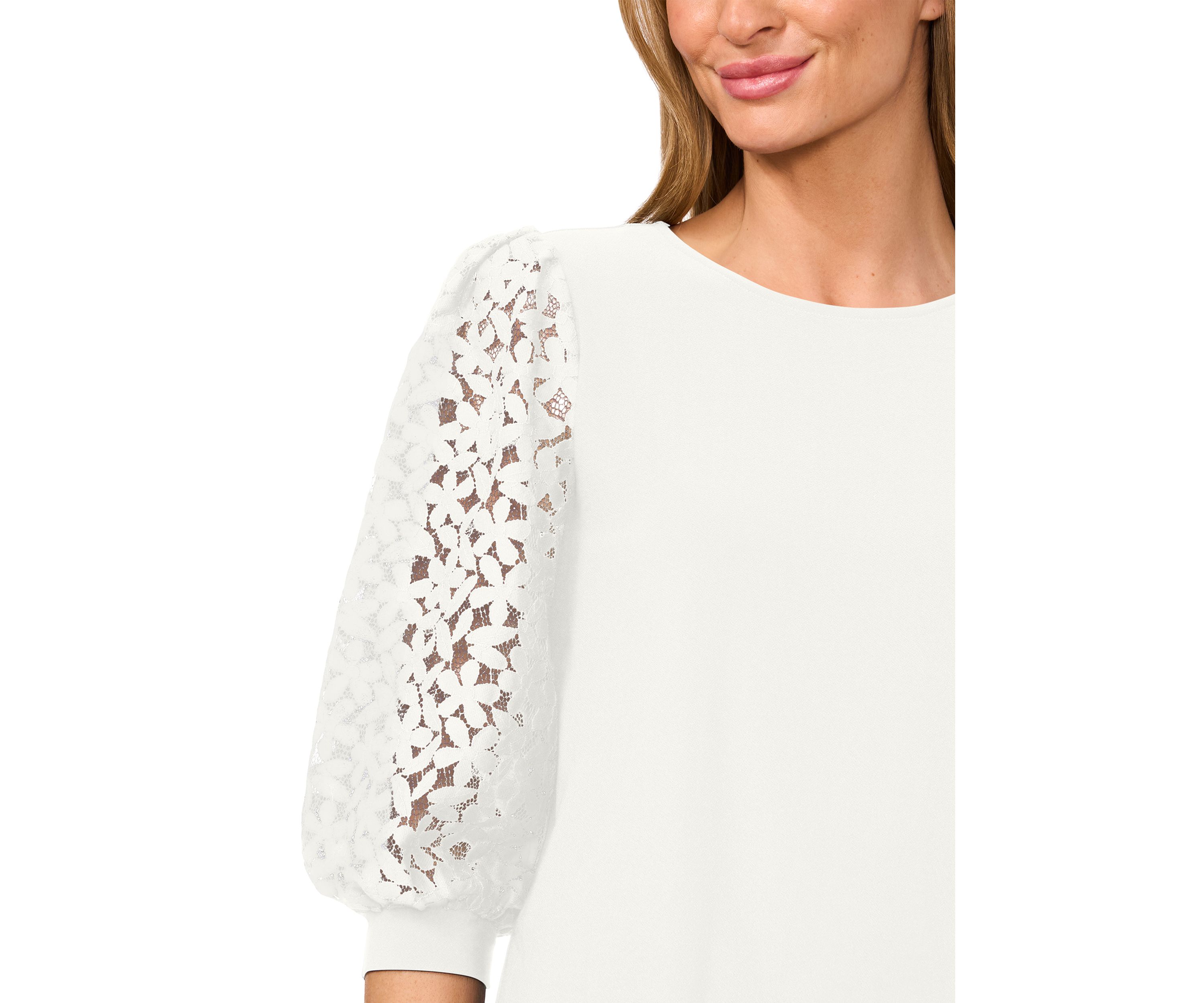 Petite Mixed Media Top 