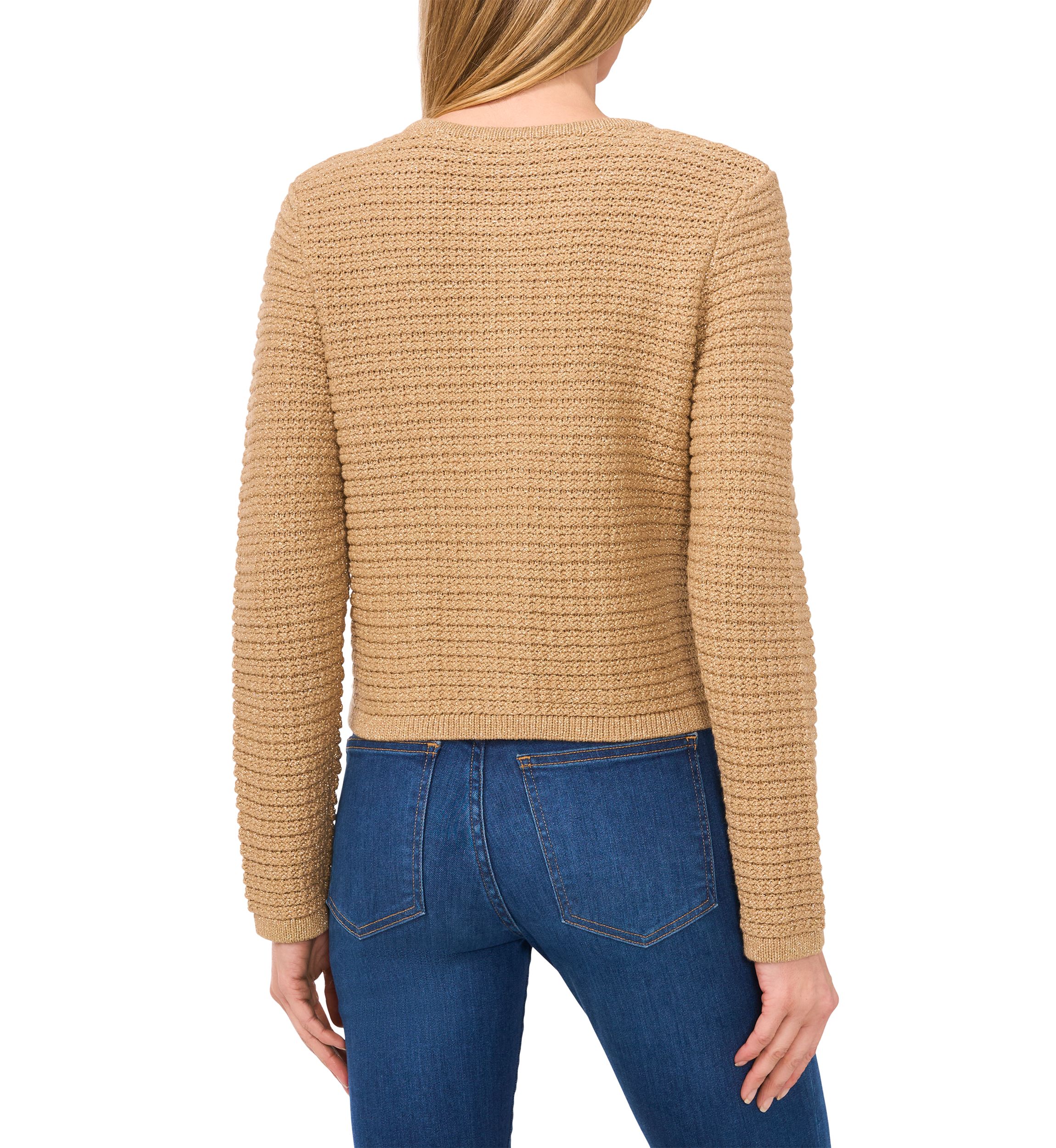 Petite Lurex Cardigan Sweater