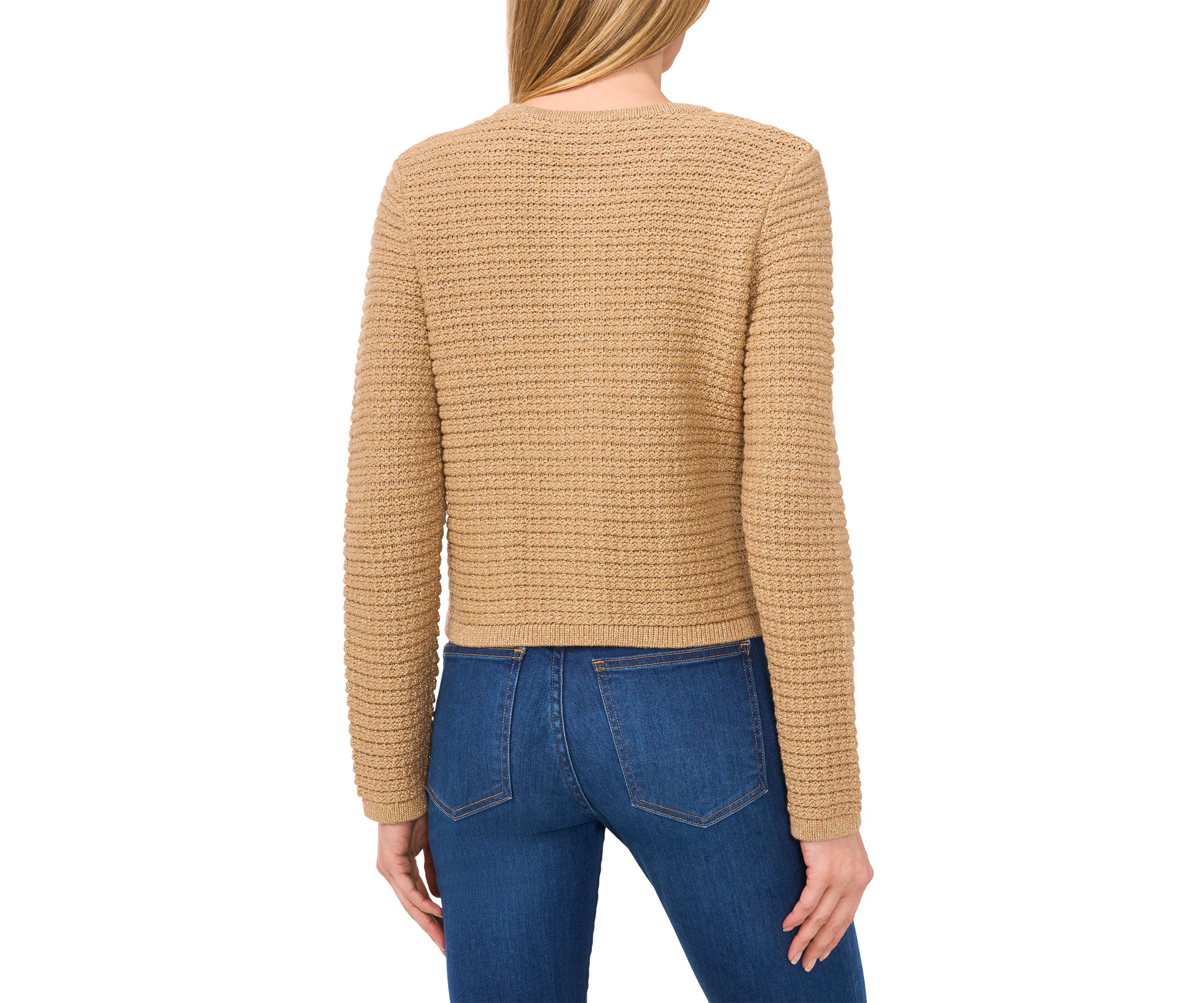 Petite Lurex Cardigan Sweater