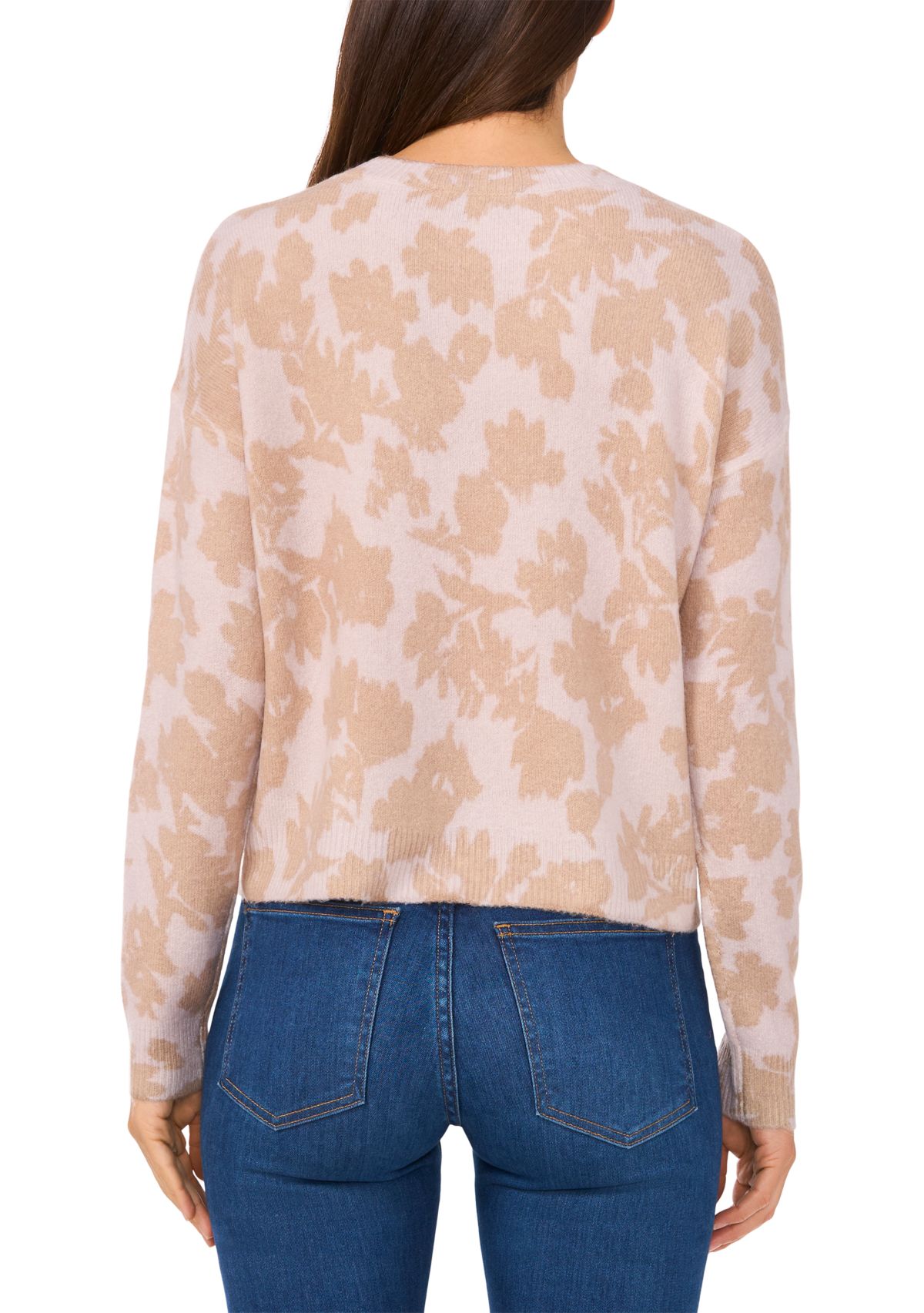Petite Printed Pullover Sweater 