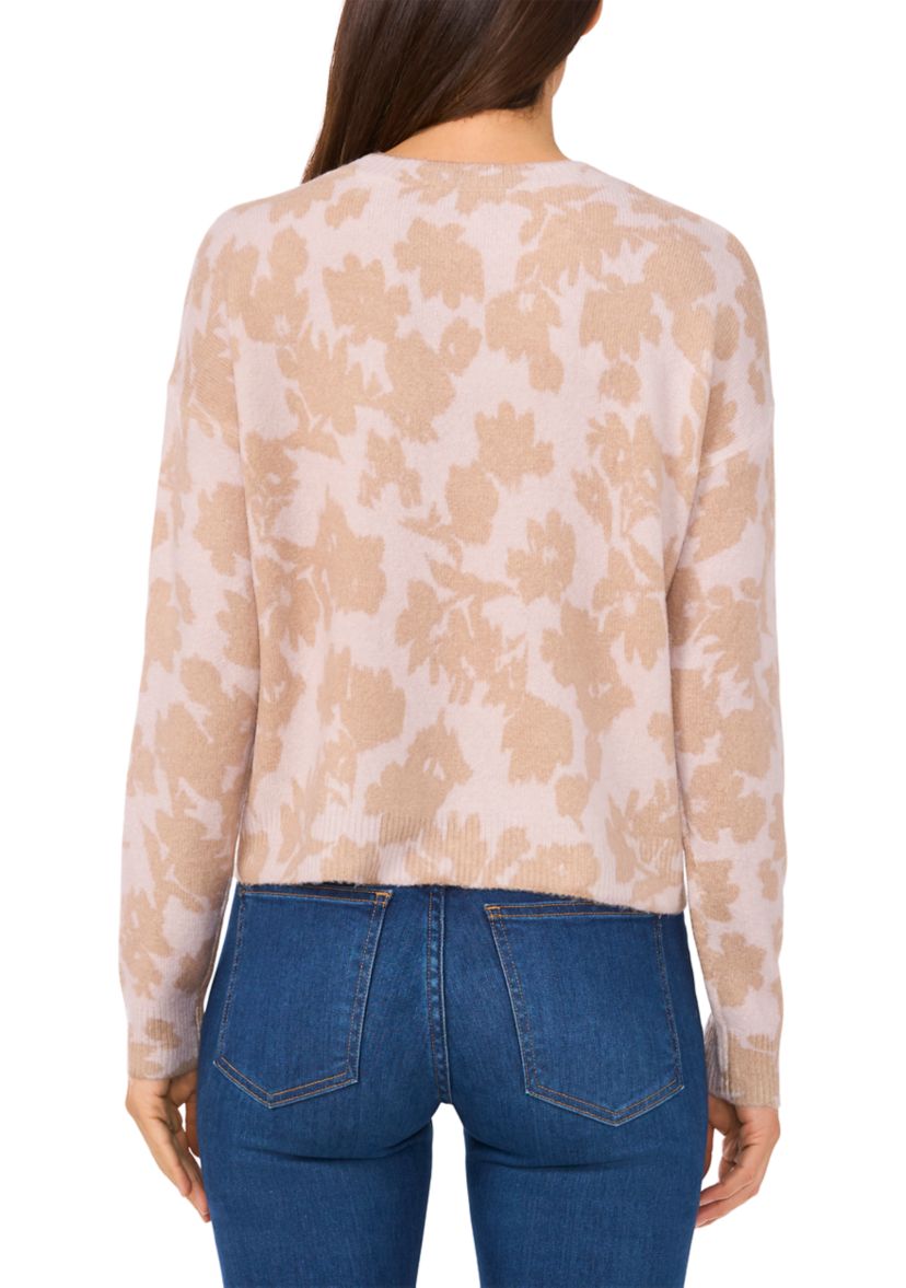 Petite Printed Pullover Sweater 