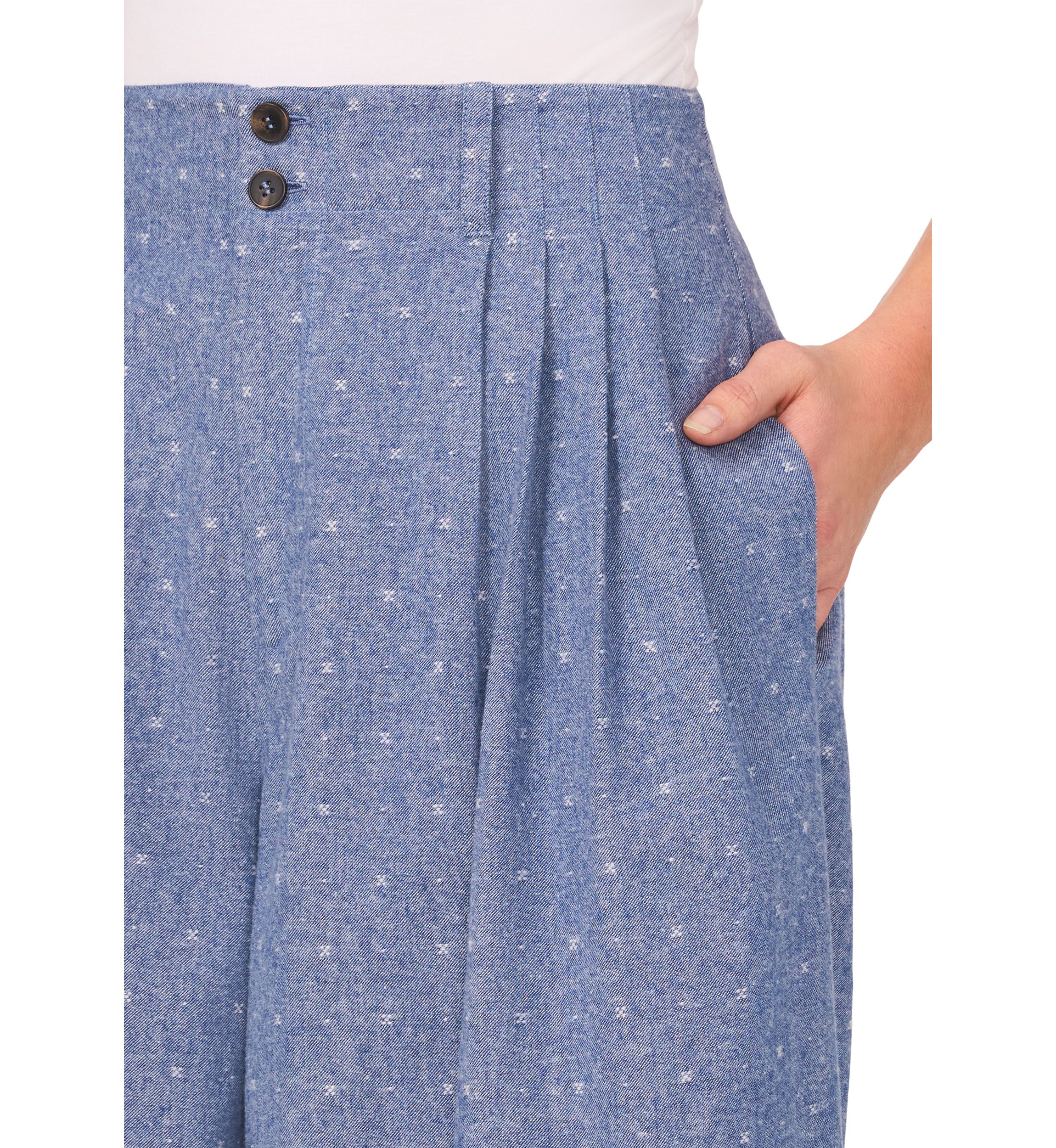 Petite Pleated Wide Leg Pants