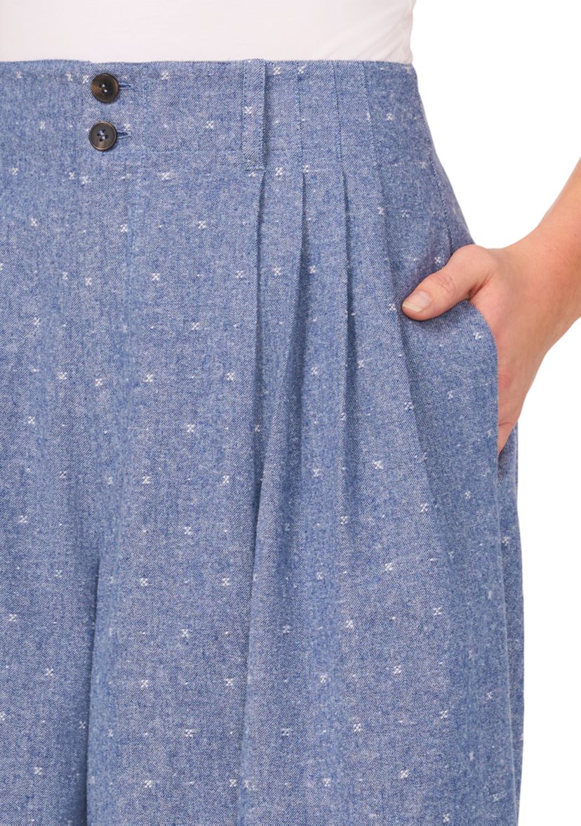 Petite Pleated Wide Leg Pants
