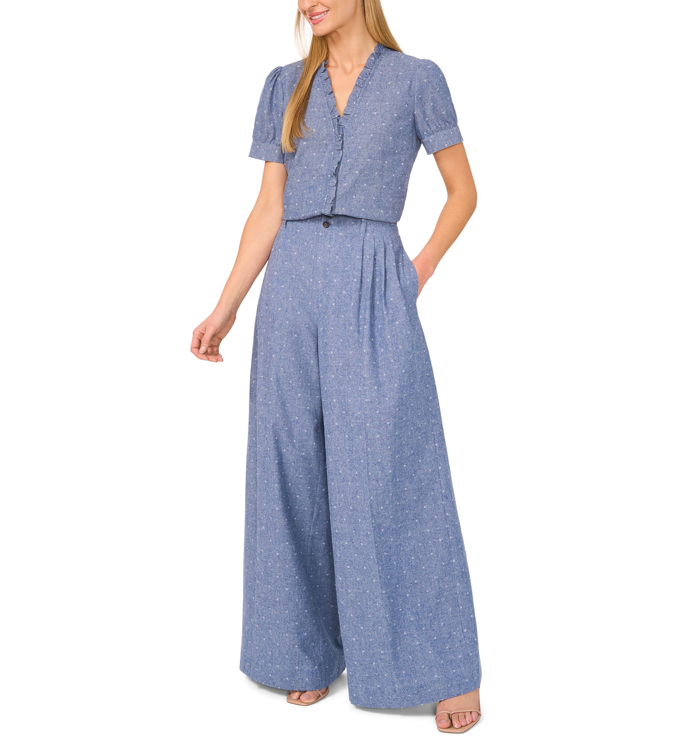 Petite Pleated Wide Leg Pants