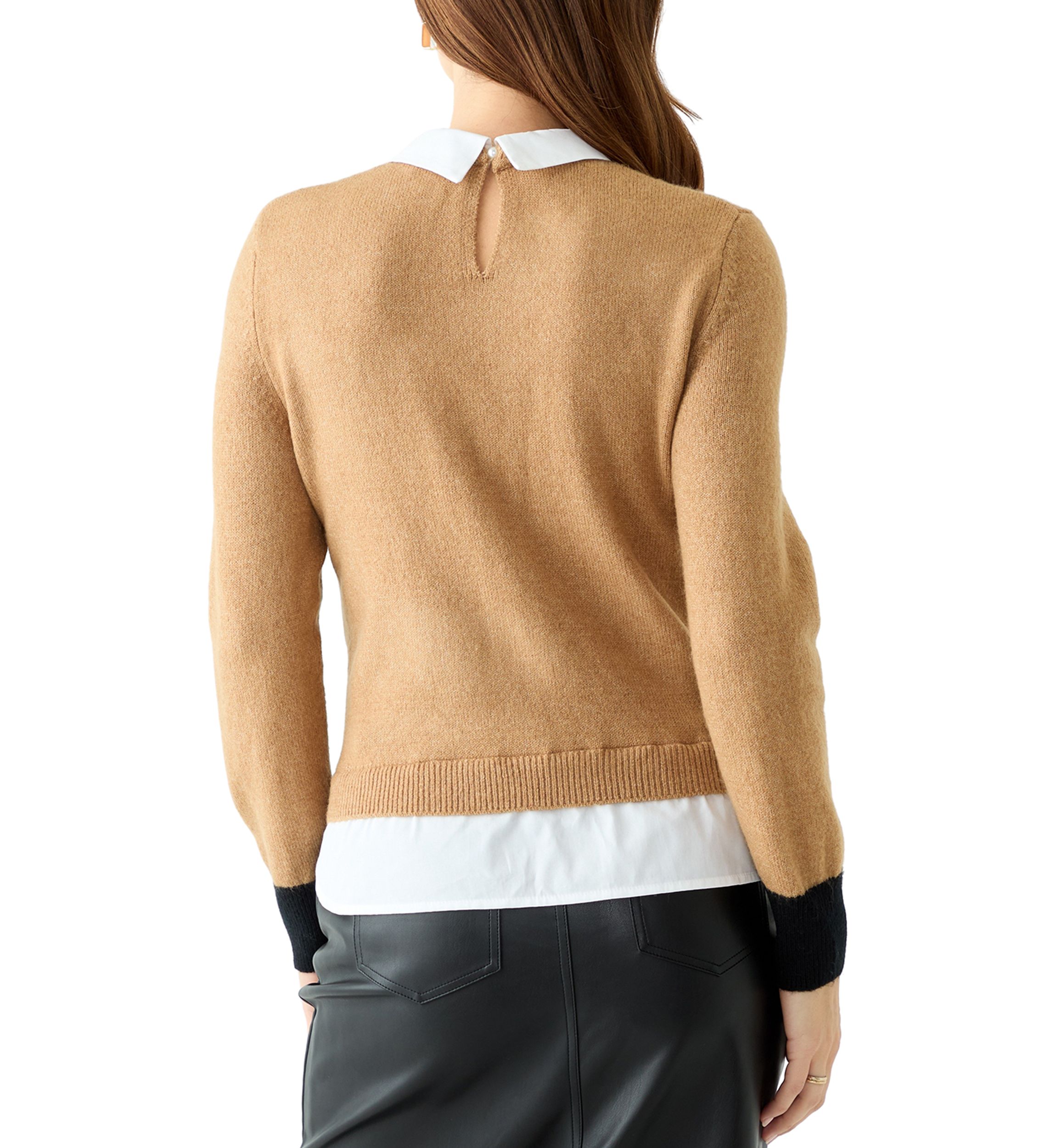 Womens 2Fer Sweater