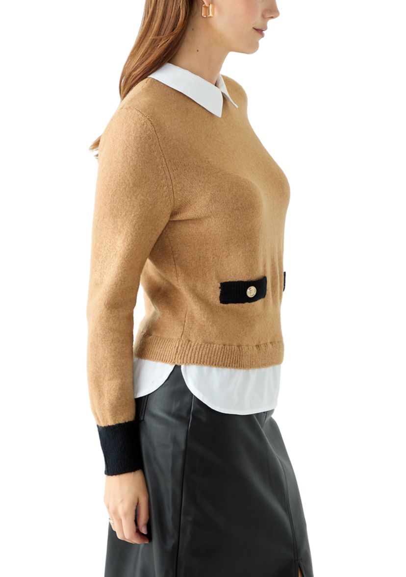 Womens 2Fer Sweater