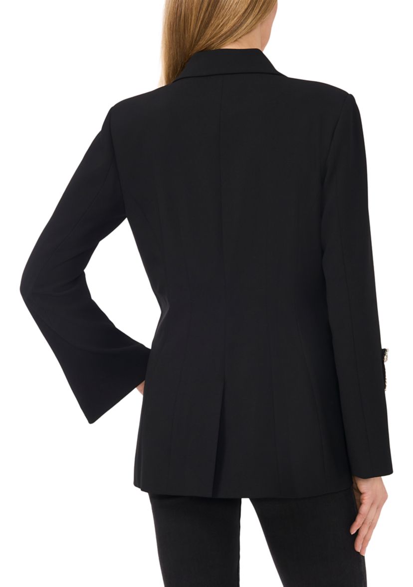 Rhinestone Embellished Sleeve Blazer 