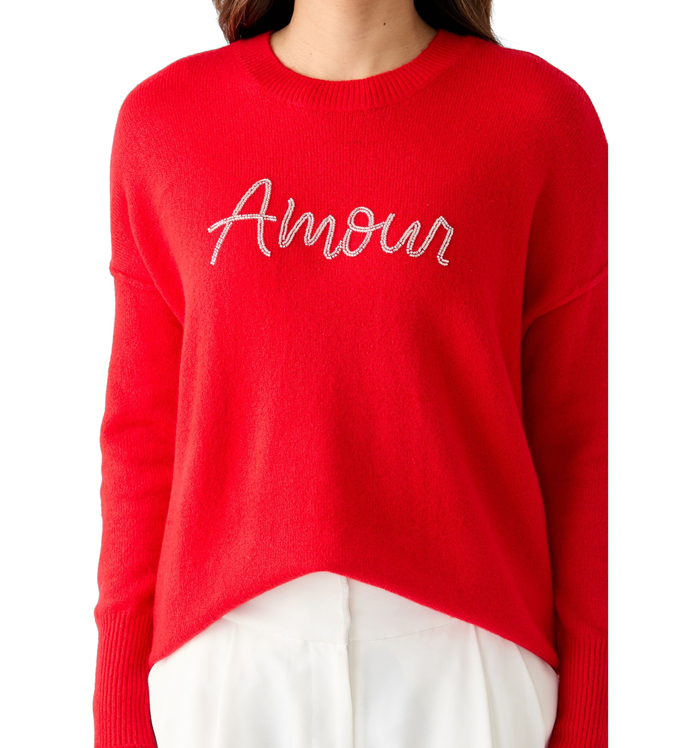 Womens Amour Bead Sweater 