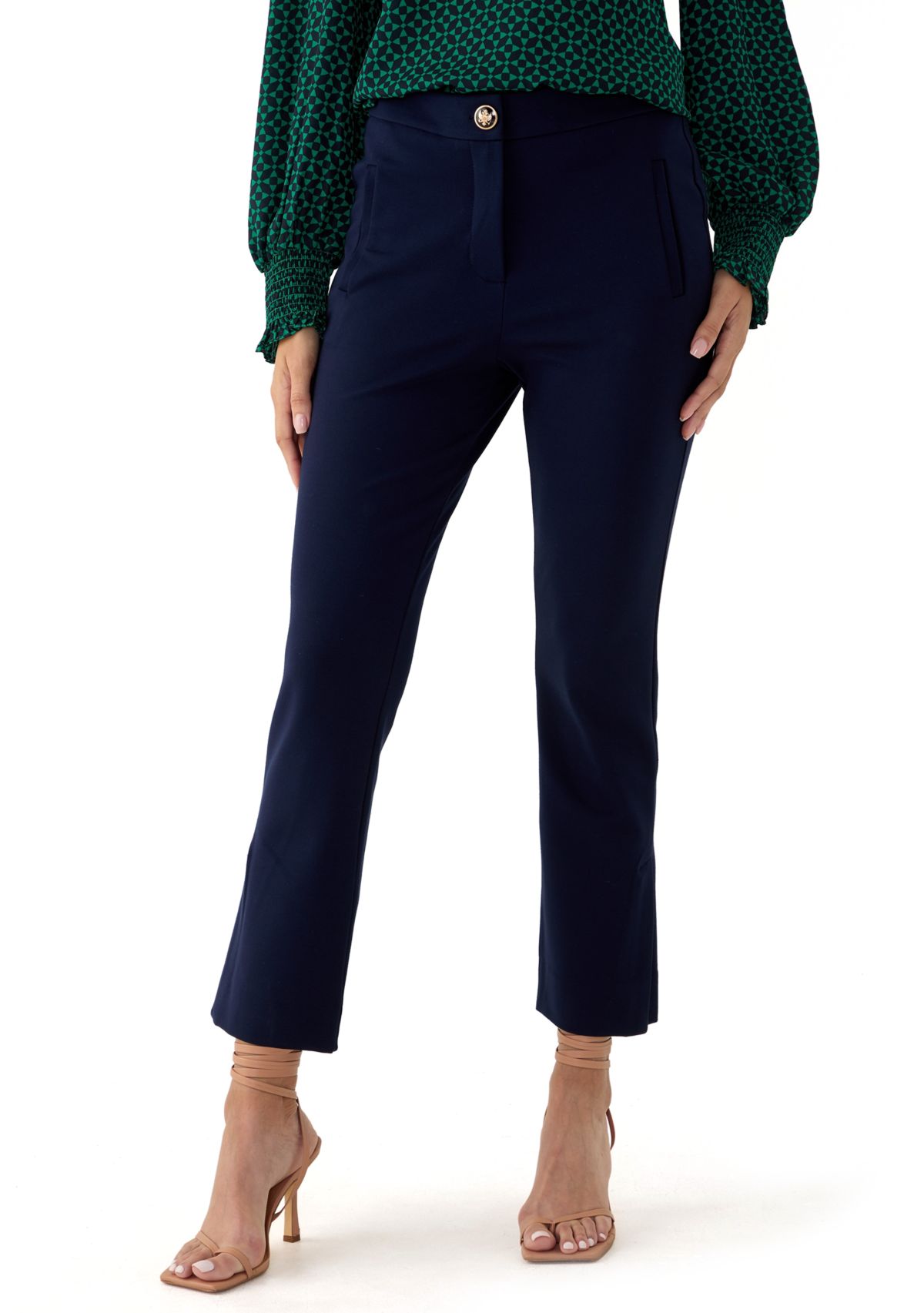 Womens Slim Ponte Pants
